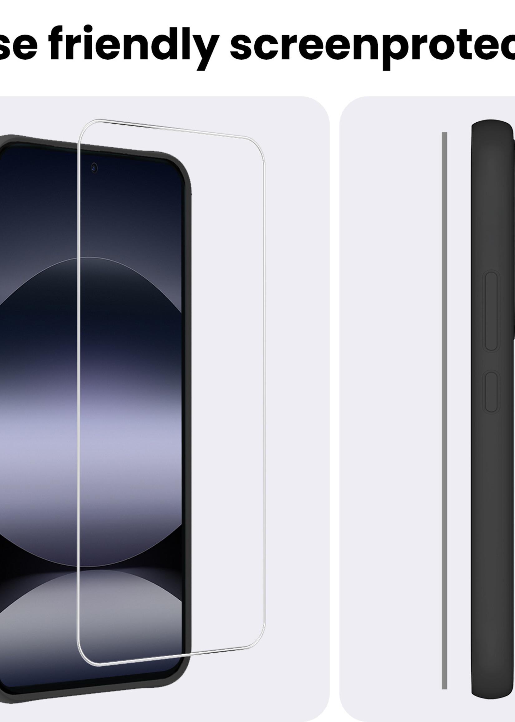 BTH BTH Xiaomi Redmi Note 14 5G Screenprotector Glas - 2 PACK