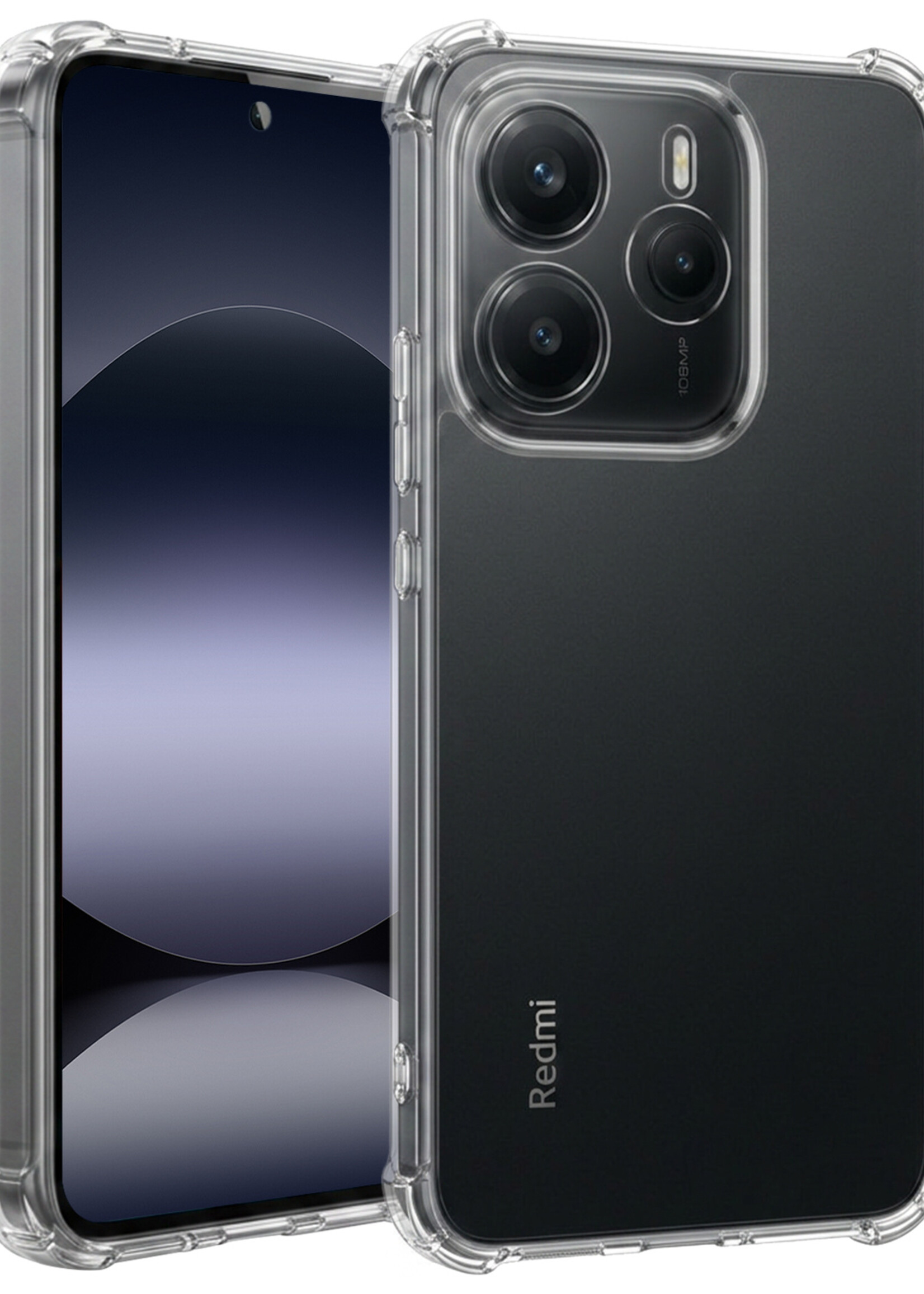 BTH BTH Xiaomi Redmi Note 14 5G Hoesje Shockproof - Transparant