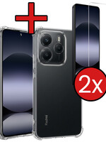 BTH BTH Xiaomi Redmi Note 14 5G Hoesje Shockproof Met 2x Screenprotector
