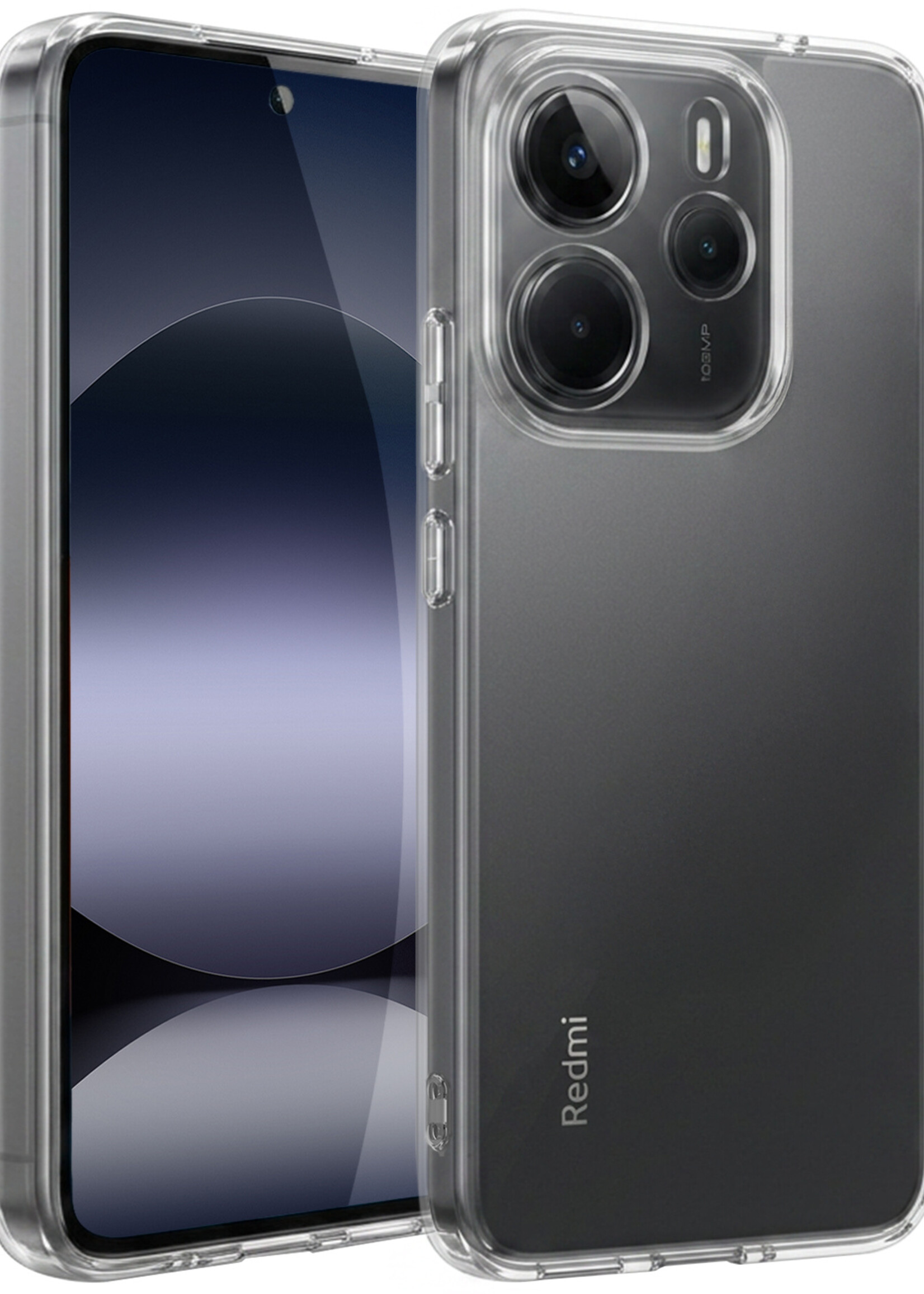 BTH BTH Xiaomi Redmi Note 14 5G Hoesje Siliconen - Transparant