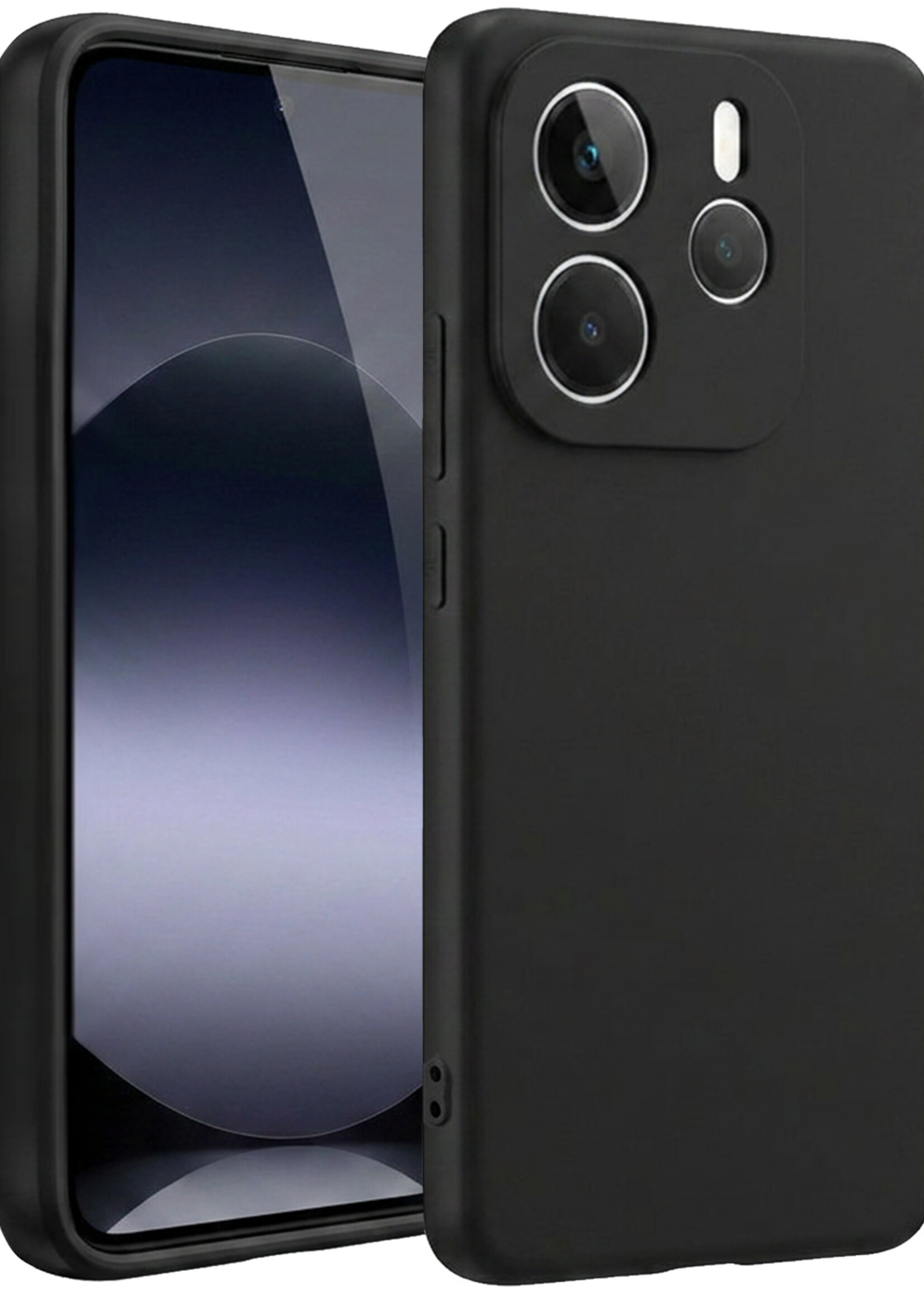 BTH BTH Xiaomi Redmi Note 14 5G Hoesje Siliconen - Zwart
