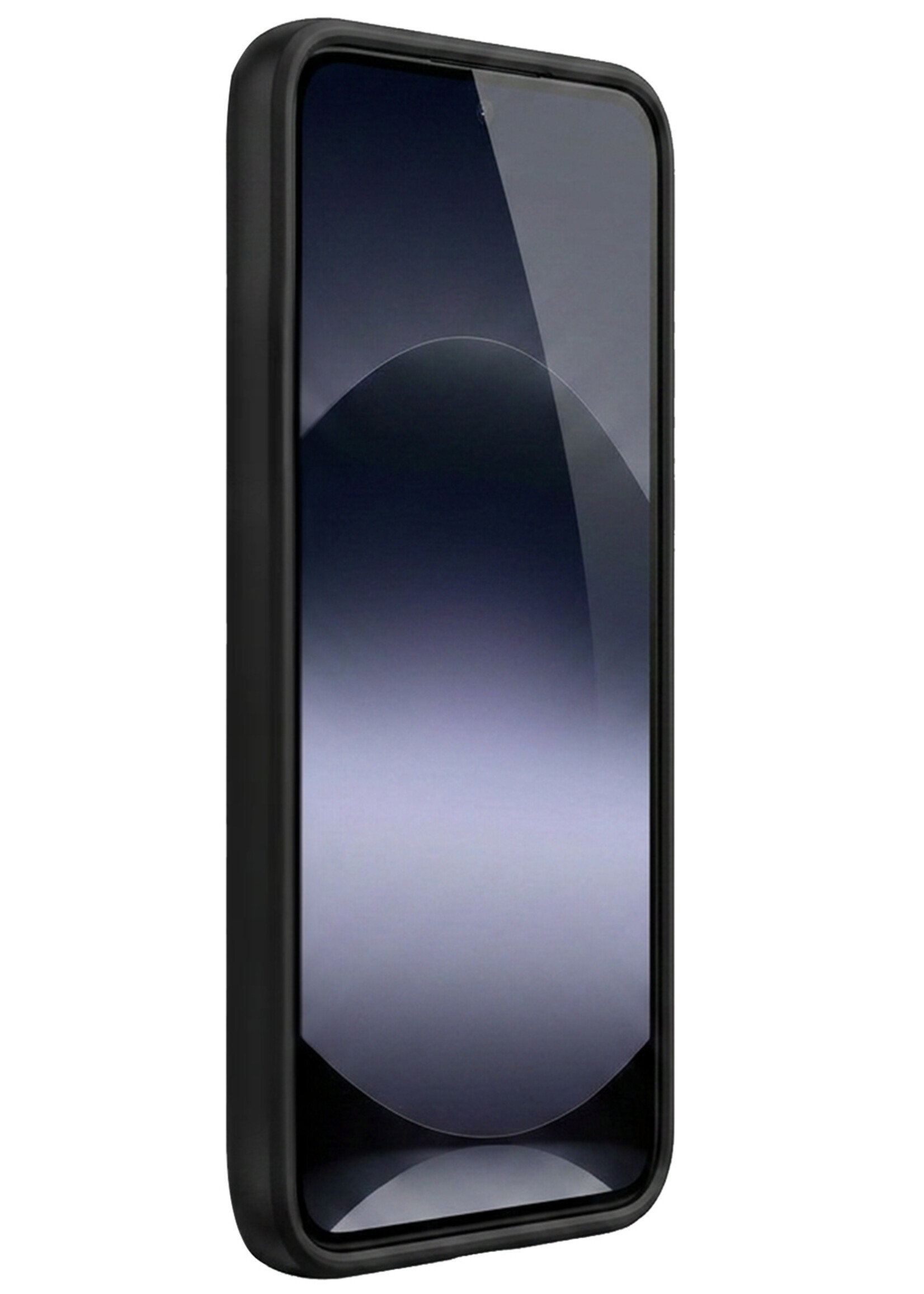 BTH BTH Xiaomi Redmi Note 14 5G Hoesje Siliconen Met Screenprotector - Zwart