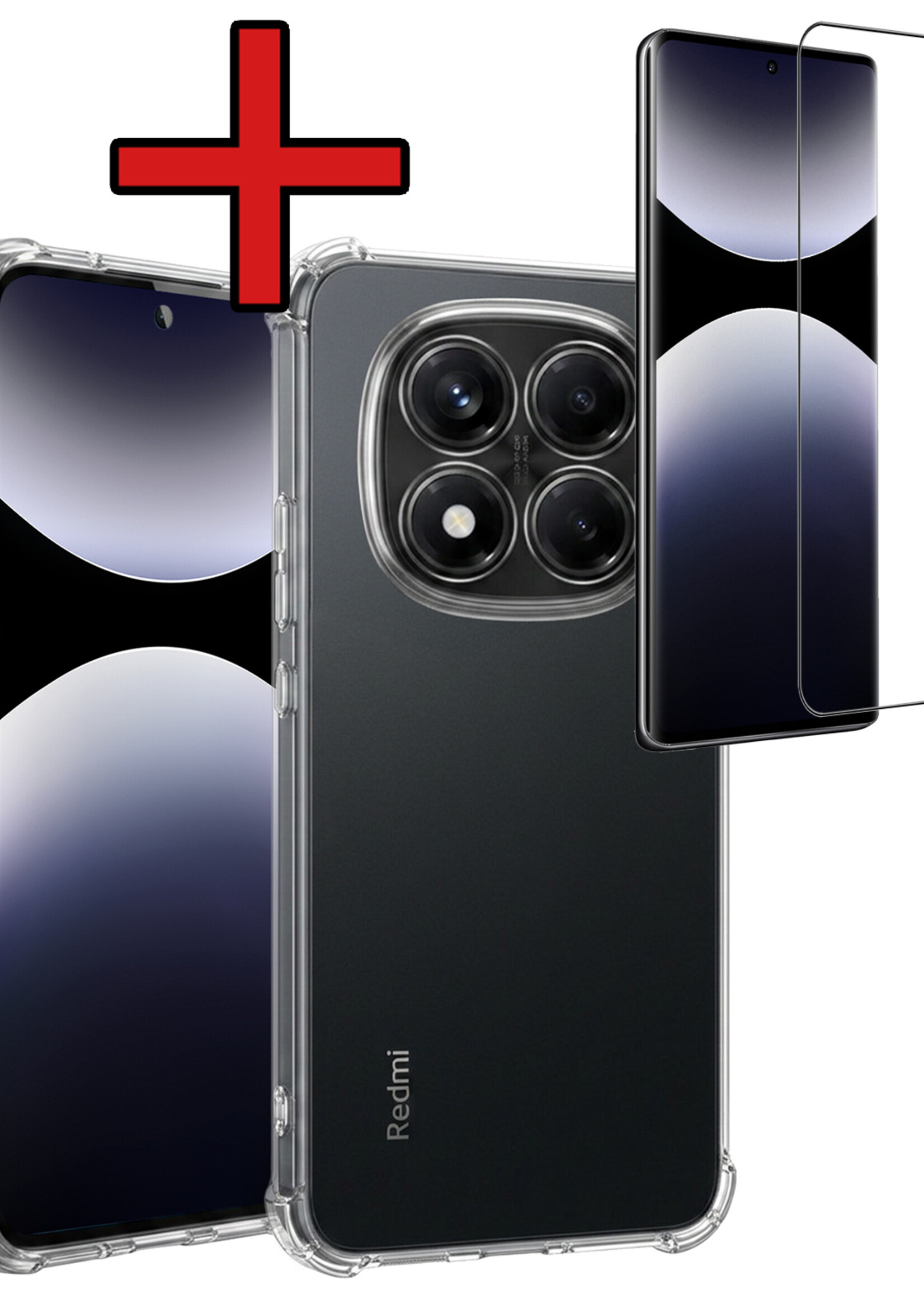 BTH BTH Xiaomi Redmi Note 14 Pro 5G Hoesje Shockproof Met Screenprotector