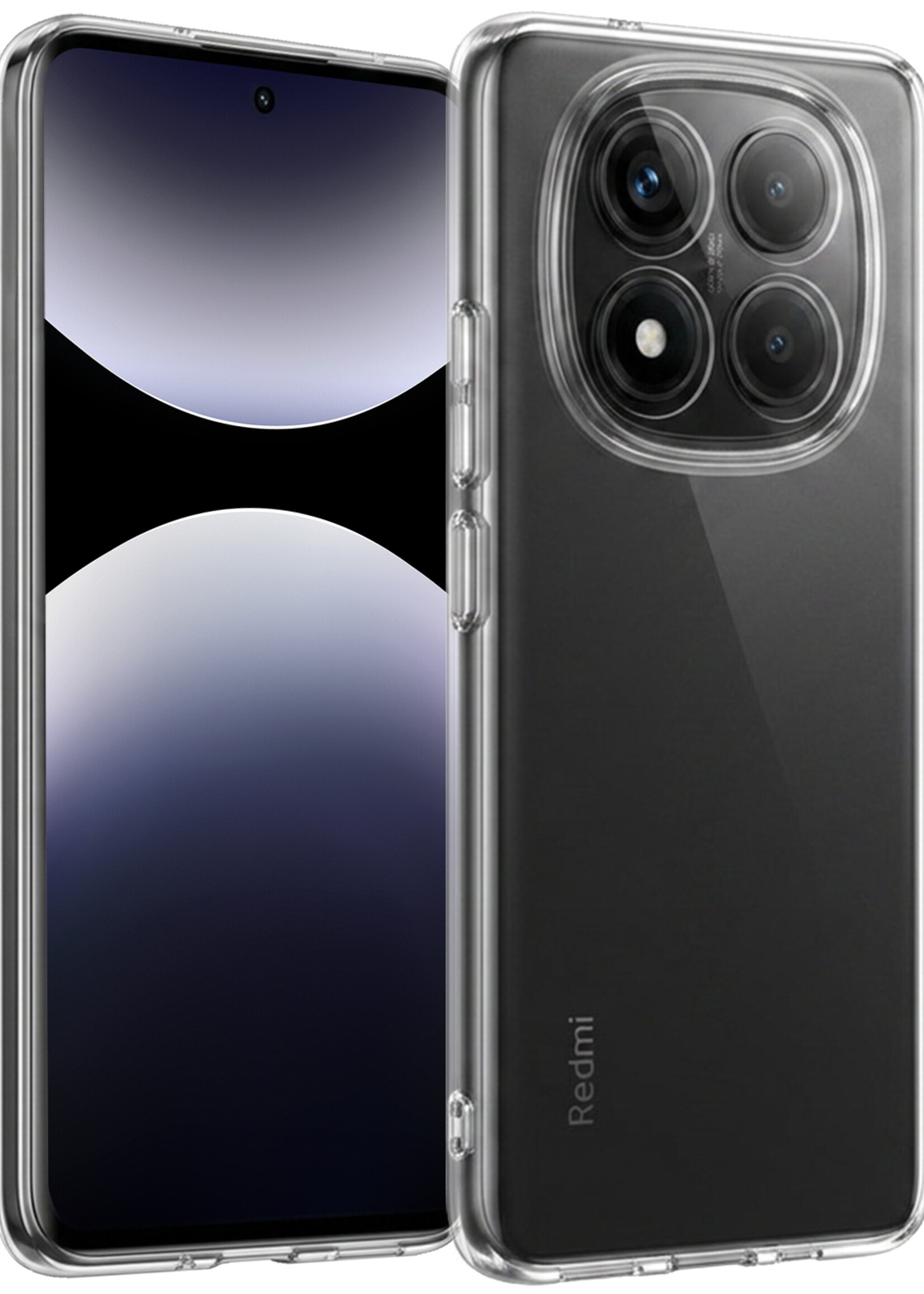 BTH BTH Xiaomi Redmi Note 14 Pro 5G Hoesje Siliconen - Transparant