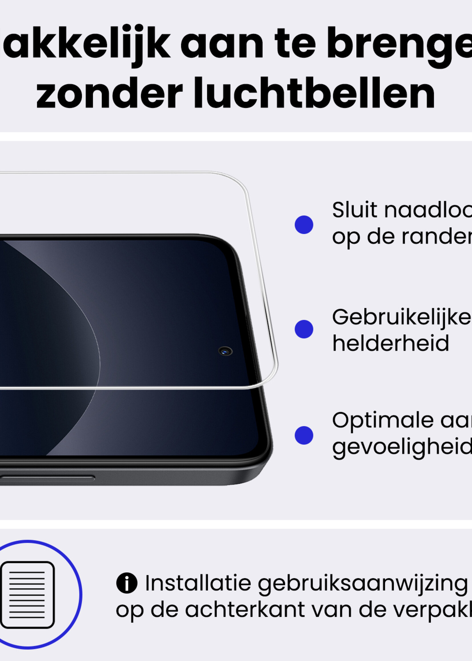 BTH BTH Xiaomi Redmi Note 14 Pro 5G Hoesje Siliconen Met 2x Screenprotector - Zwart