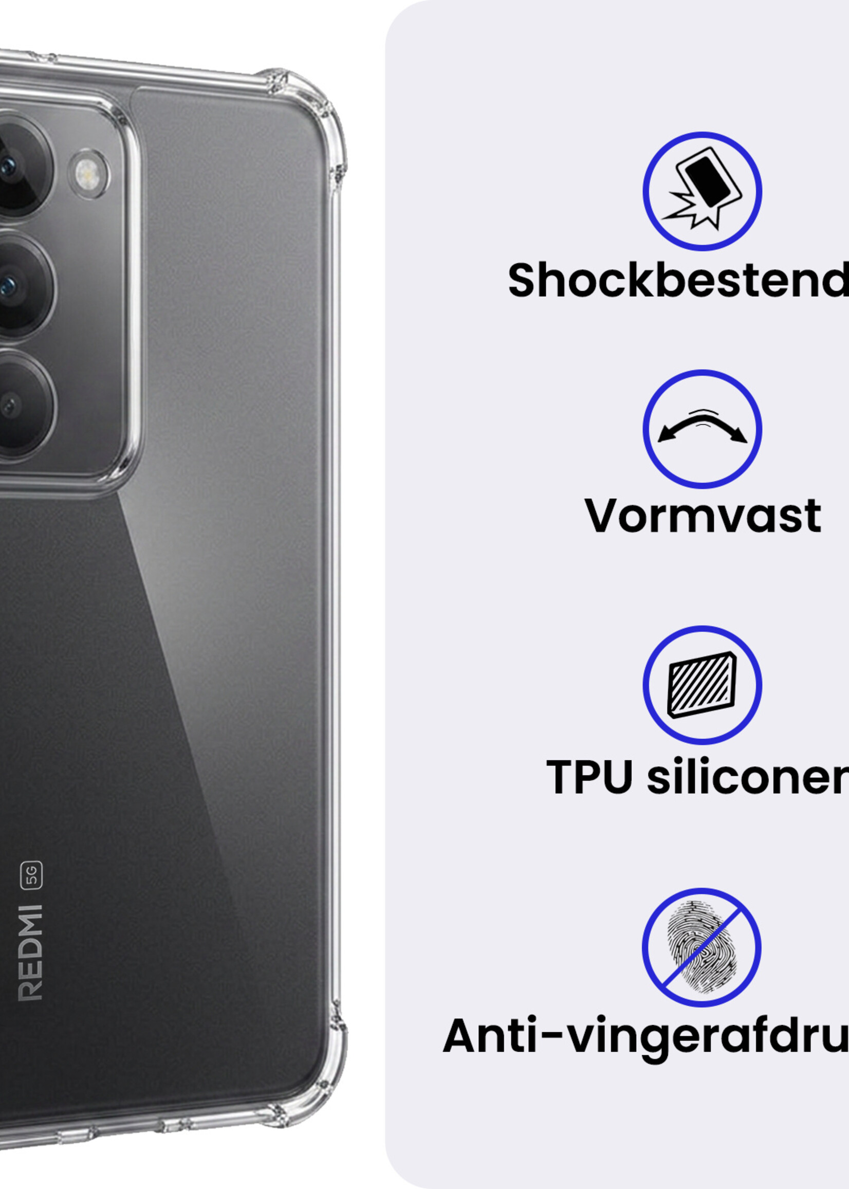 BTH BTH Xiaomi 15 Hoesje Shockproof - Transparant