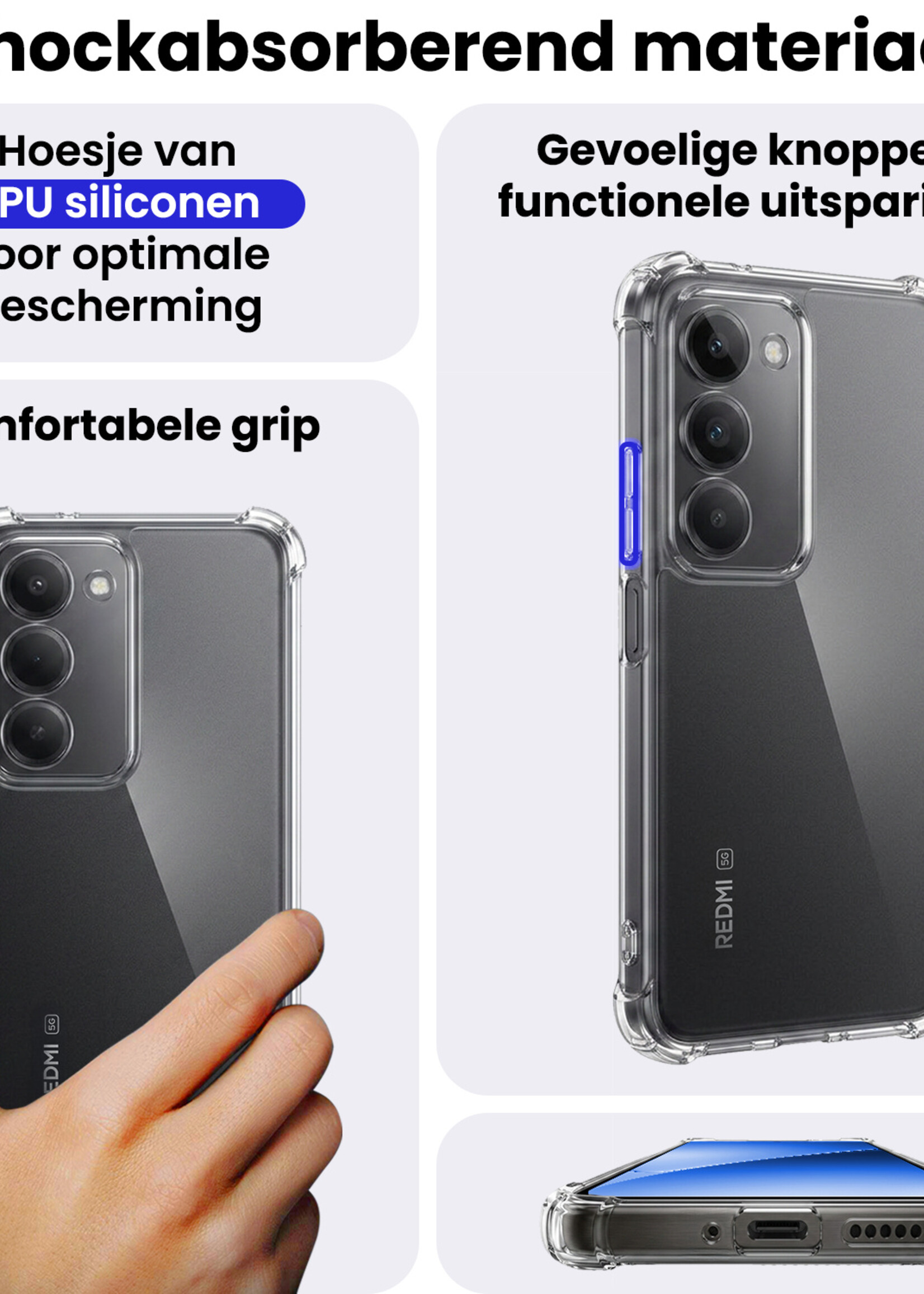 BTH BTH Xiaomi 15 Hoesje Shockproof Met Screenprotector