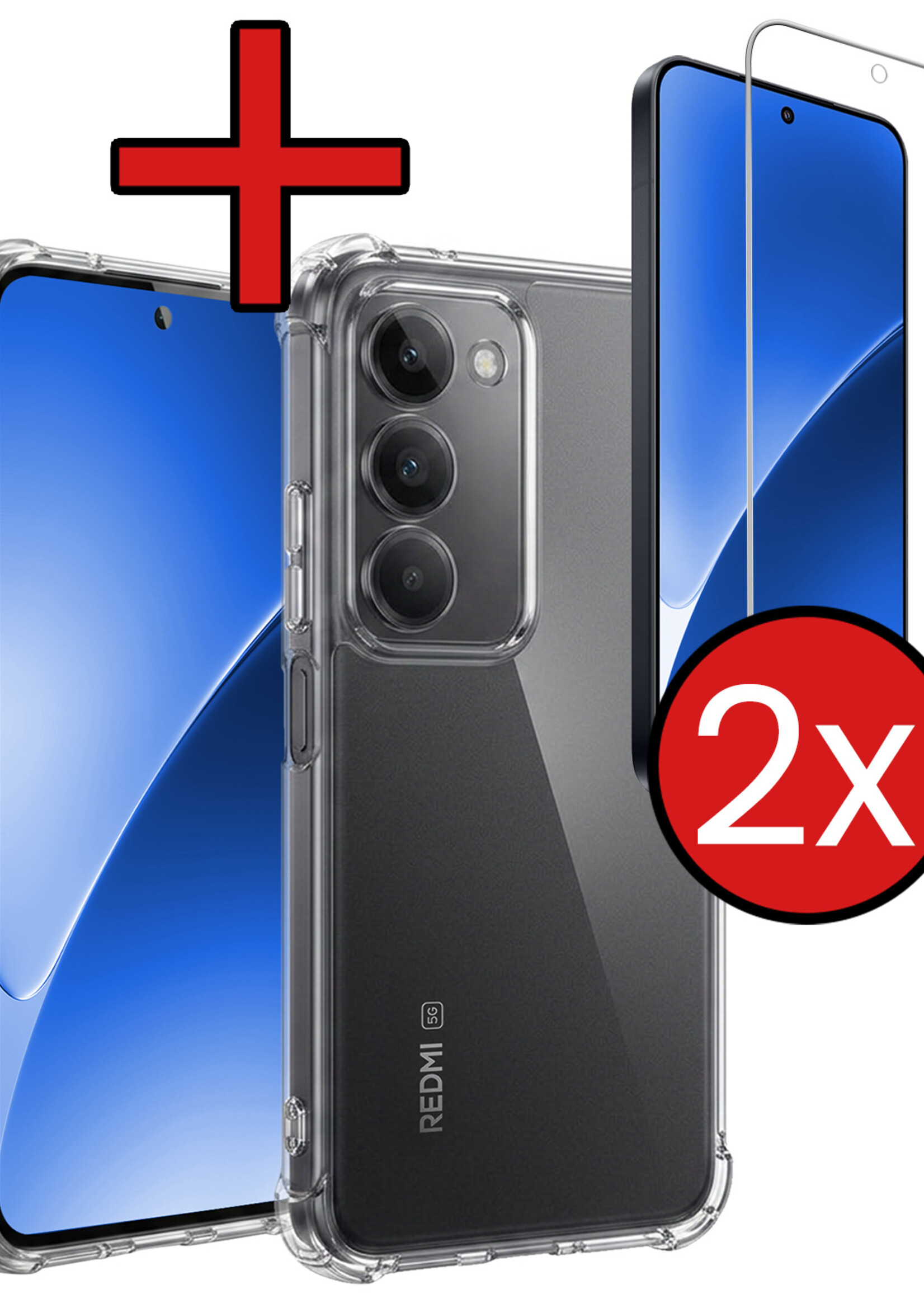 BTH BTH Xiaomi 15 Hoesje Shockproof Met 2x Screenprotector