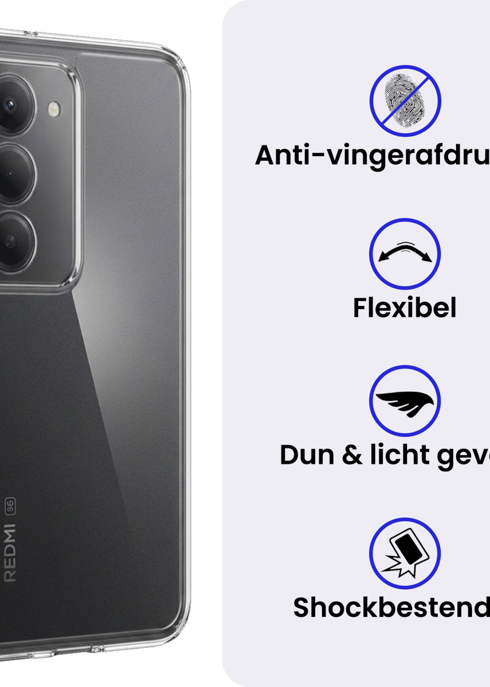 BTH BTH Xiaomi 15 Hoesje Siliconen - Transparant