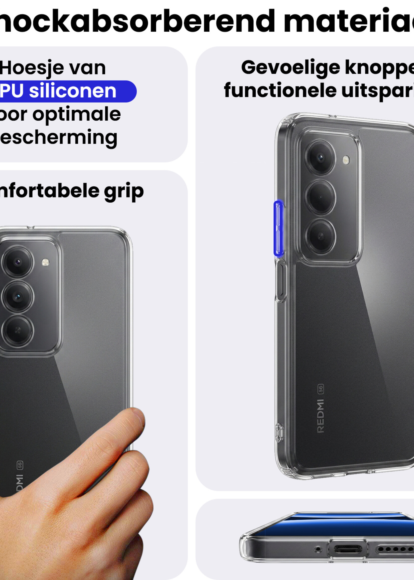 BTH BTH Xiaomi 15 Hoesje Siliconen - Transparant