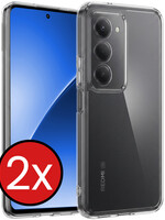 BTH BTH Xiaomi 15 Hoesje Siliconen - Transparant - 2 PACK