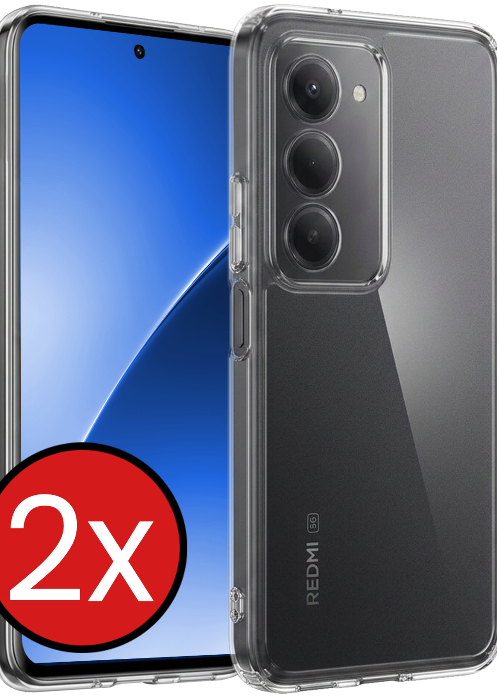 BTH BTH Xiaomi 15 Hoesje Siliconen - Transparant - 2 PACK
