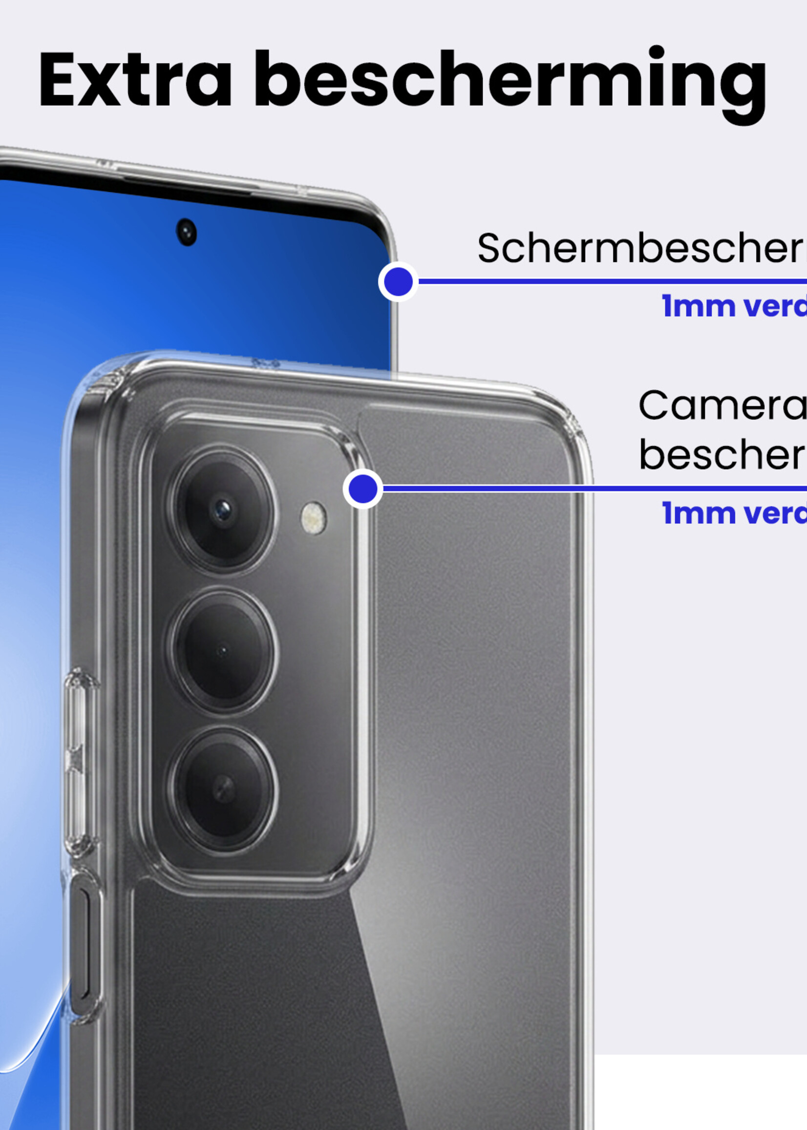 BTH BTH Xiaomi 15 Hoesje Siliconen - Transparant - 2 PACK