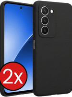 BTH BTH Xiaomi 15 Hoesje Siliconen - Zwart - 2 PACK