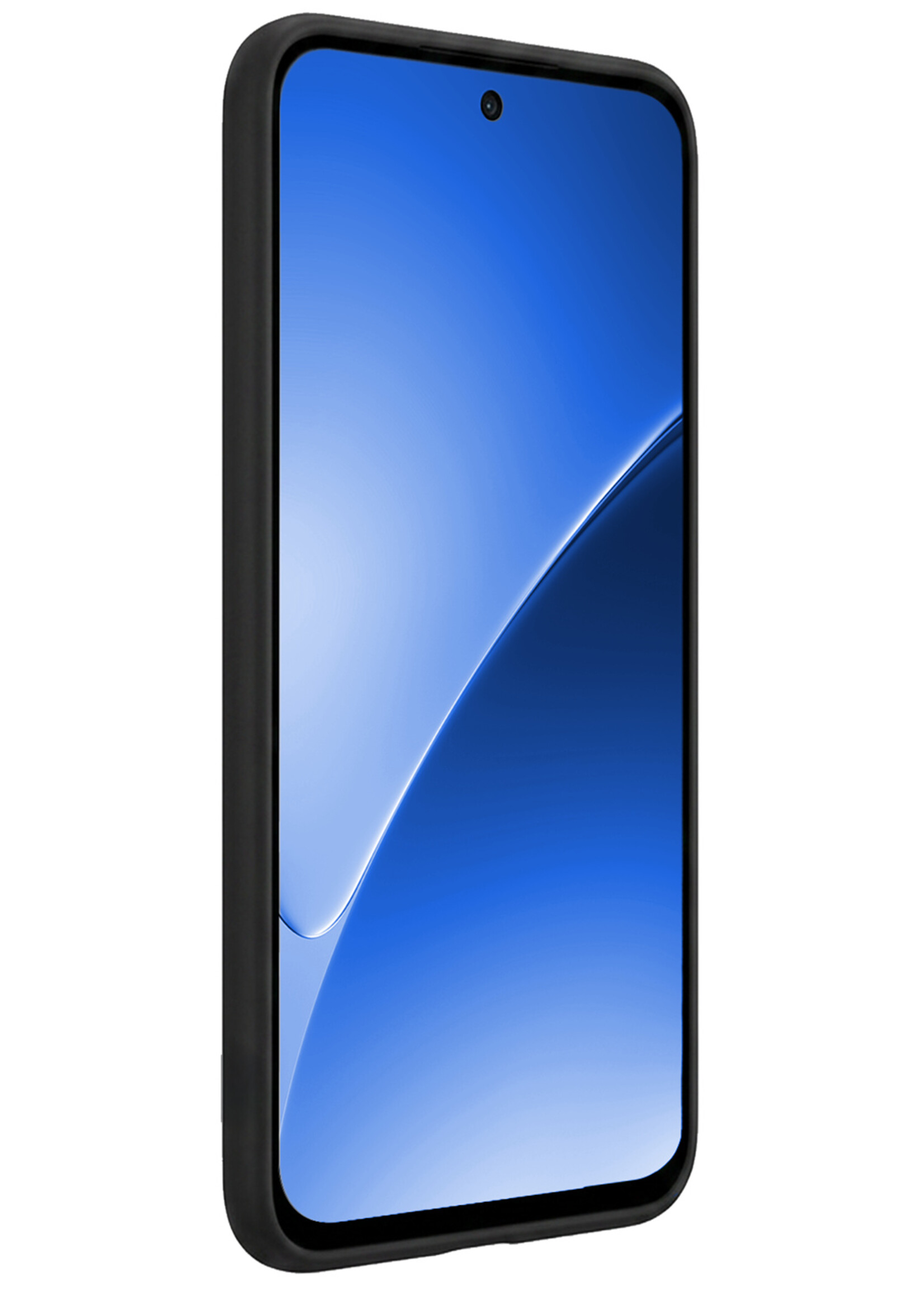 BTH BTH Xiaomi 15 Hoesje Siliconen Met 2x Screenprotector - Zwart
