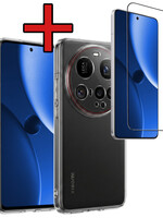 BTH BTH Xiaomi 15 Ultra Hoesje Siliconen Met Screenprotector - Transparant