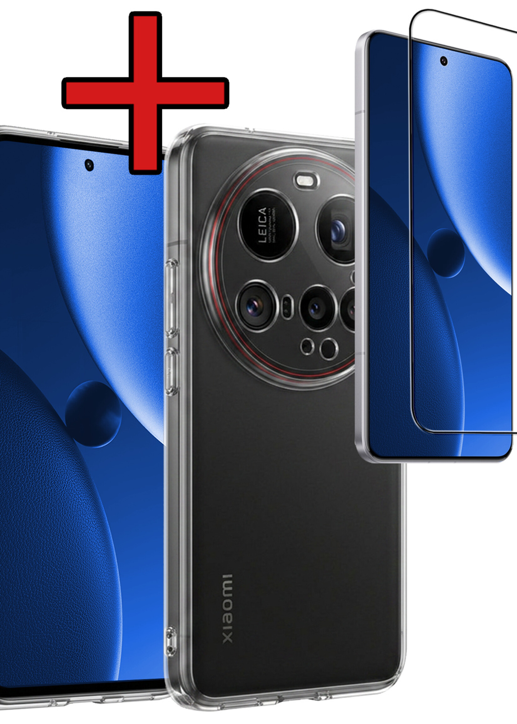 BTH BTH Xiaomi 15 Ultra Hoesje Siliconen Met Screenprotector - Transparant