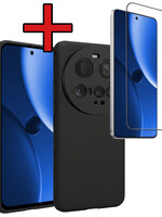 BTH BTH Xiaomi 15 Ultra Hoesje Siliconen Met Screenprotector - Zwart