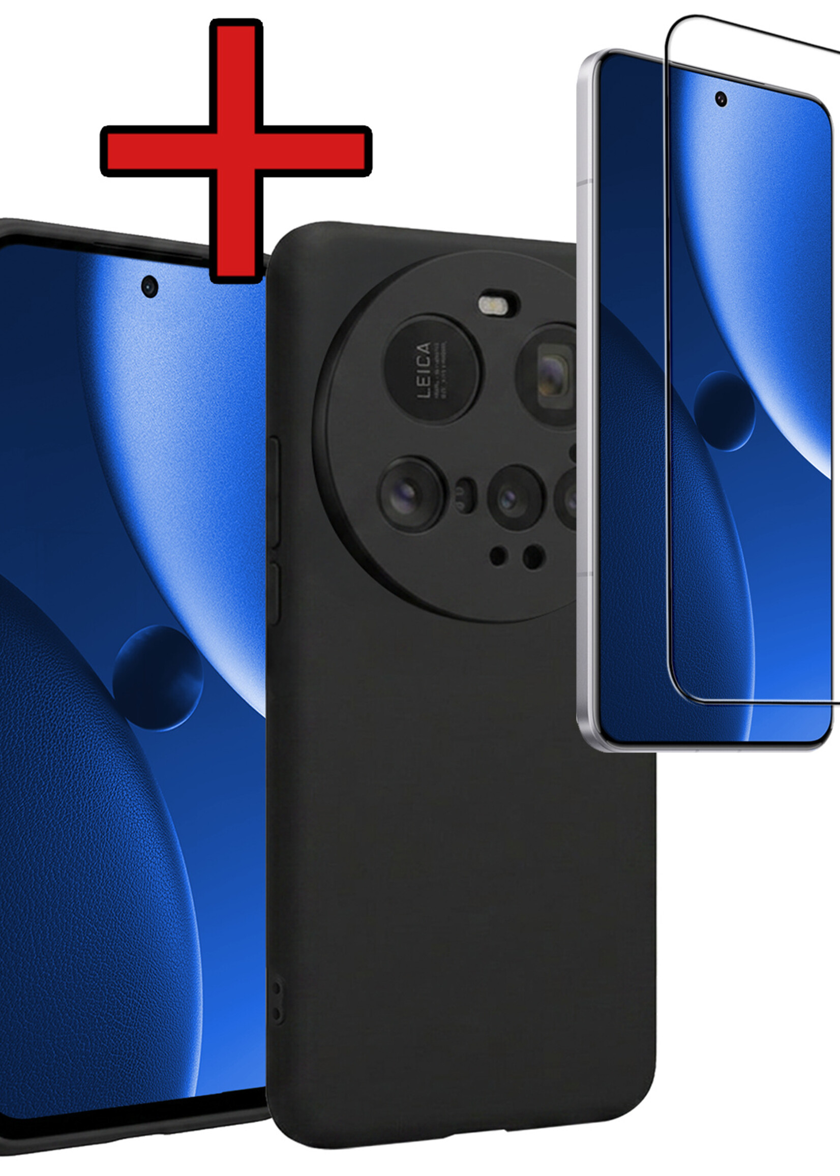 BTH BTH Xiaomi 15 Ultra Hoesje Siliconen Met Screenprotector - Zwart