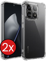 BTH BTH Xiaomi 15T Hoesje Shockproof - Transparant - 2 PACK