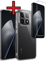 BTH BTH Xiaomi 15T Hoesje Siliconen Met Screenprotector - Transparant