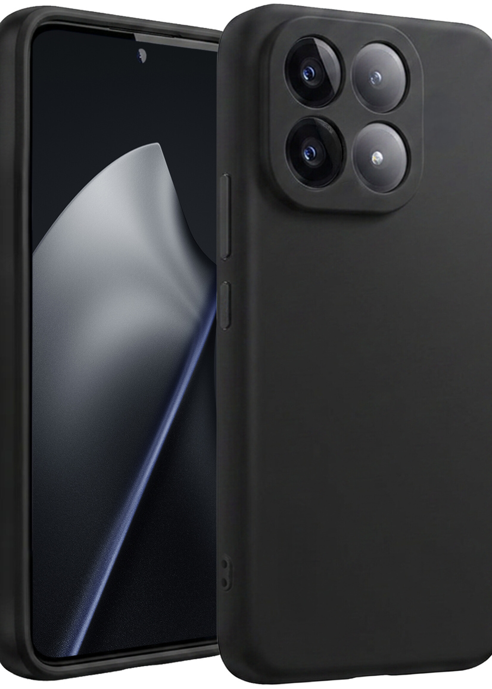 BTH BTH Xiaomi 15T Hoesje Siliconen - Zwart