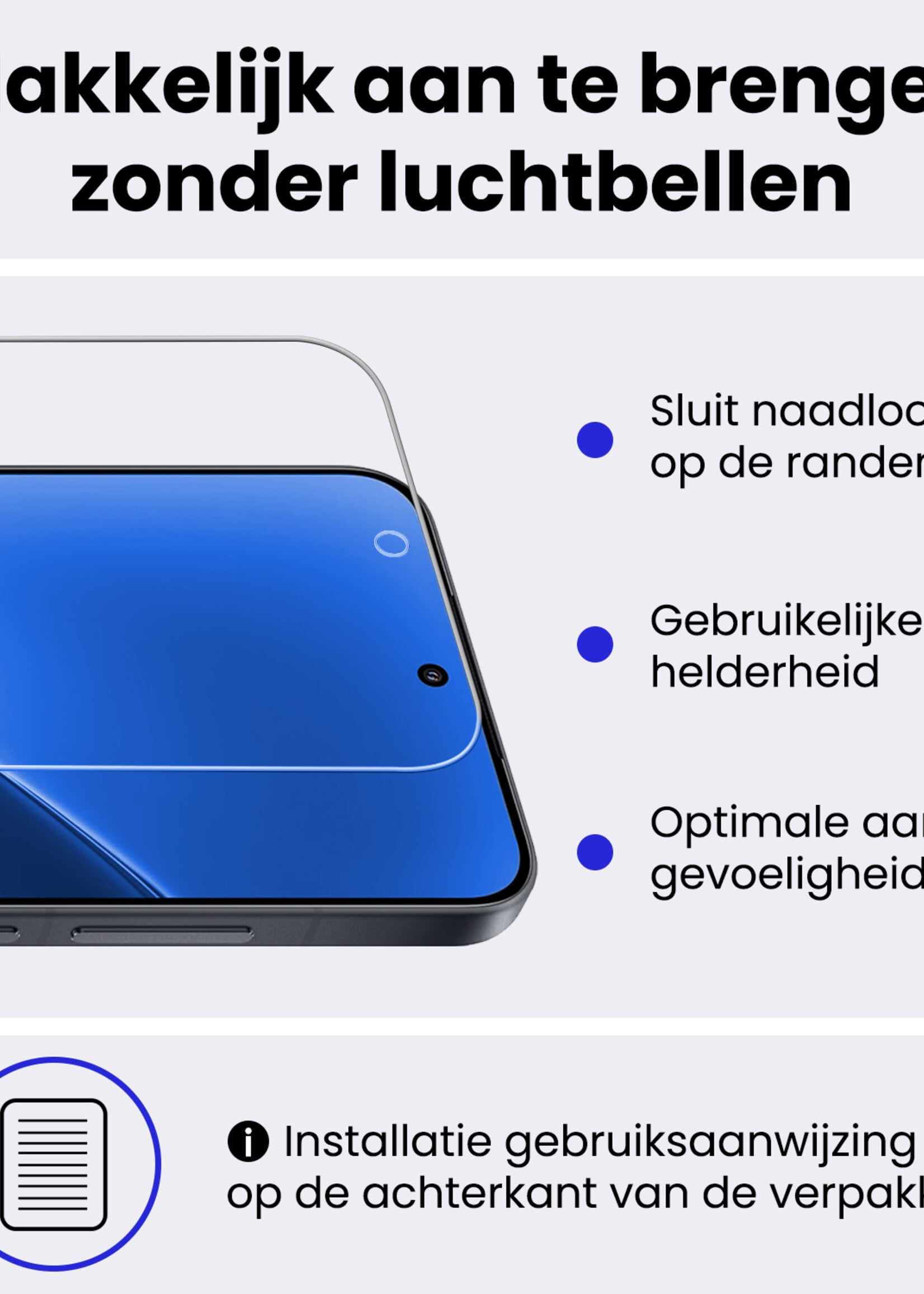 BTH BTH Xiaomi 15T Hoesje Siliconen Met 2x Screenprotector - Zwart