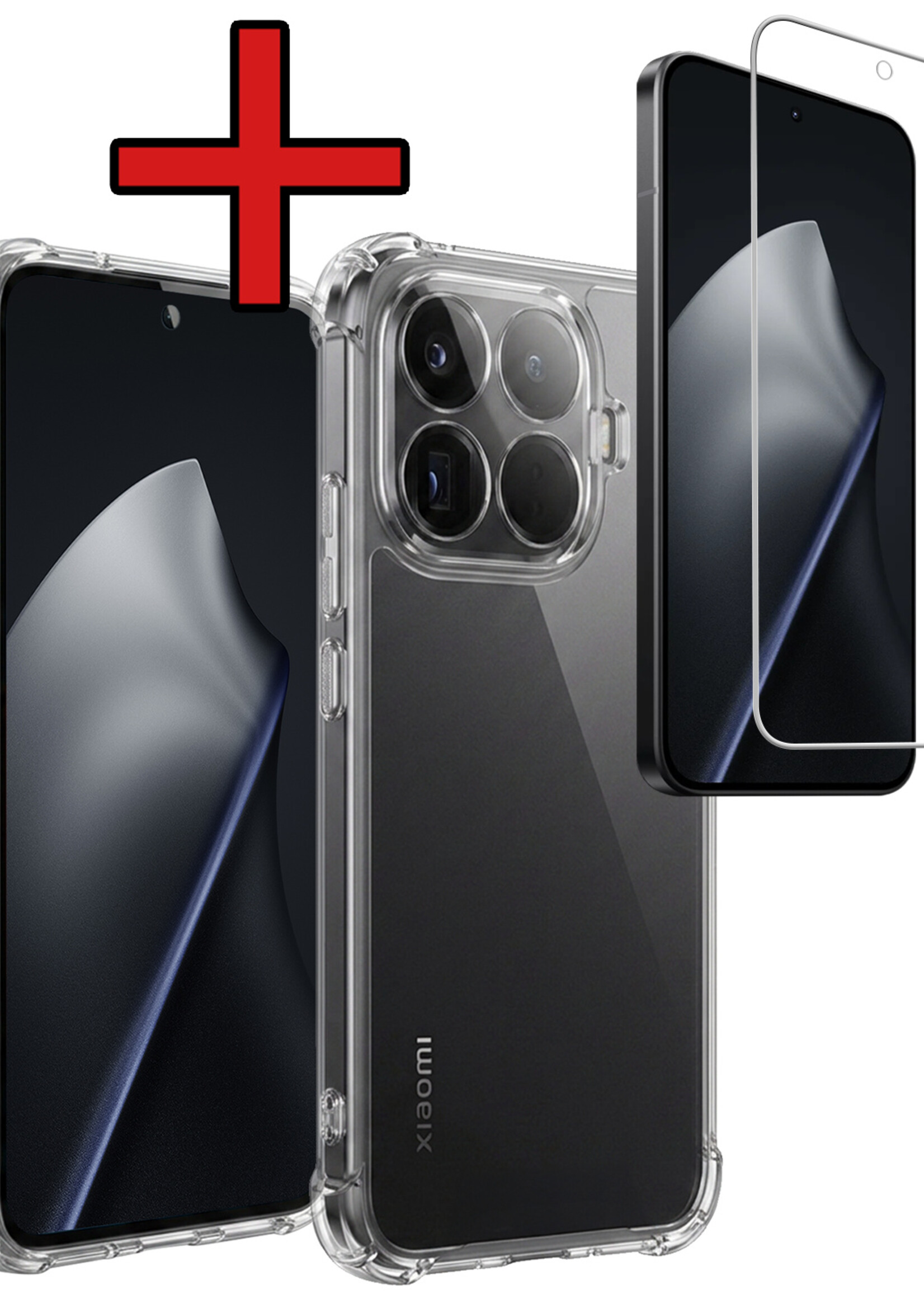 BTH BTH Xiaomi 15T Pro Hoesje Shockproof Met Screenprotector