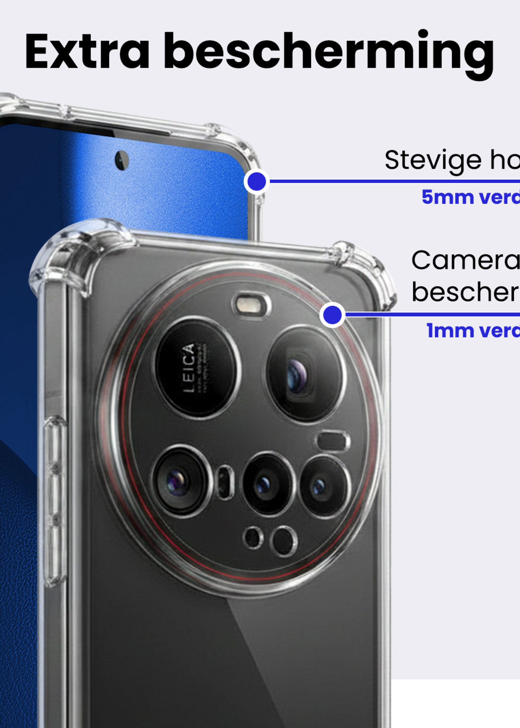 BTH BTH Xiaomi 15 Ultra Hoesje Shockproof - Transparant