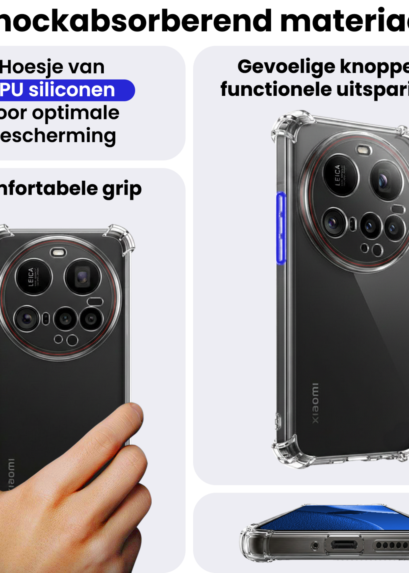 BTH BTH Xiaomi 15 Ultra Hoesje Shockproof - Transparant