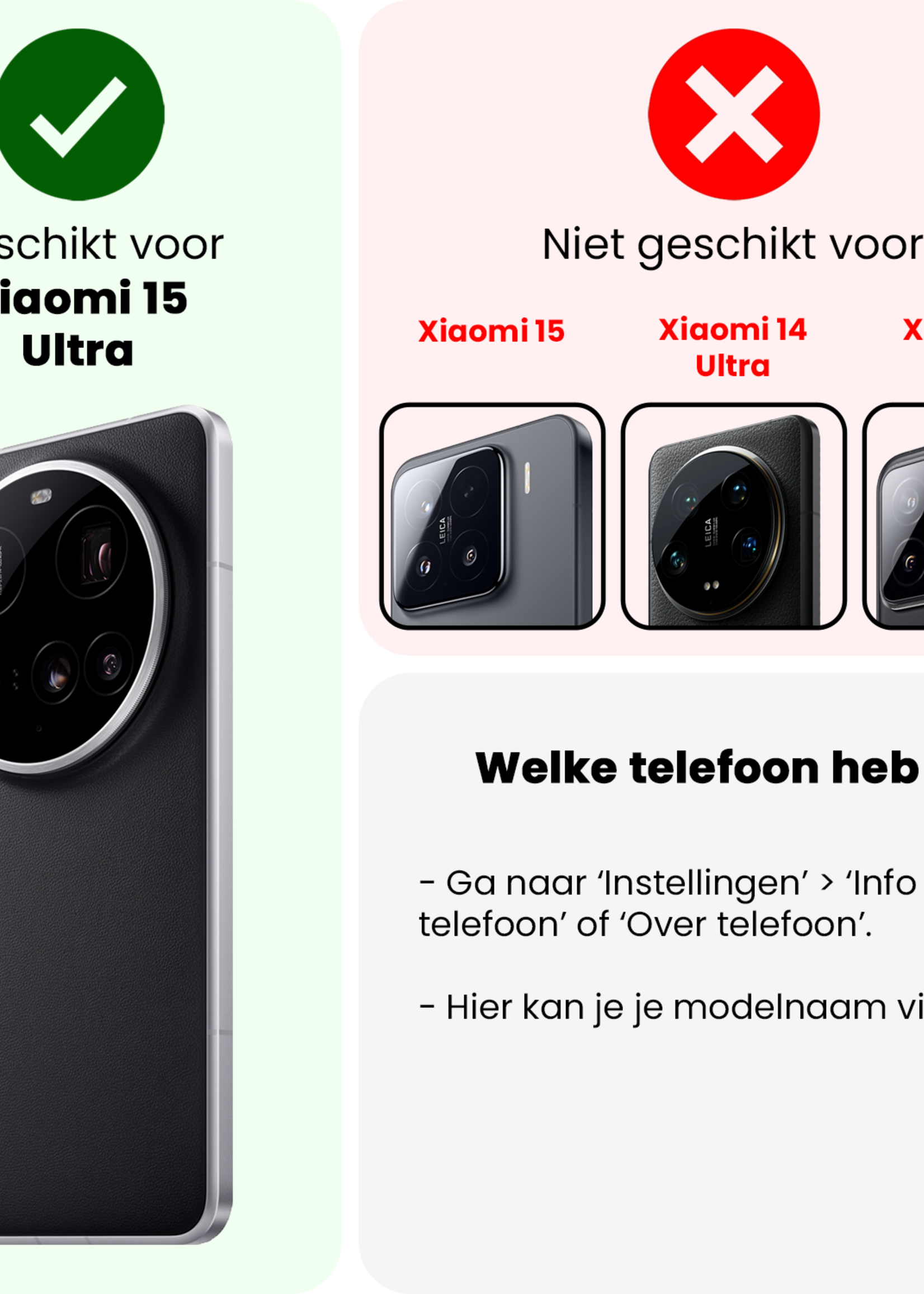 BTH BTH Xiaomi 15 Ultra Hoesje Shockproof - Transparant - 2 PACK