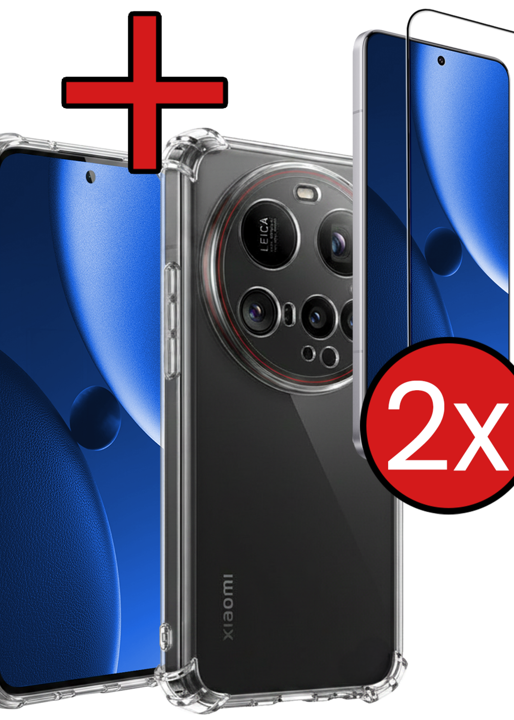 BTH BTH Xiaomi 15 Ultra Hoesje Shockproof Met 2x Screenprotector