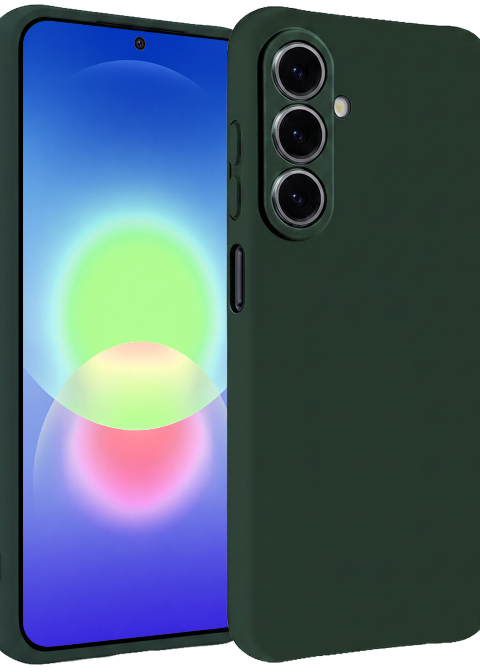 BTH BTH Samsung Galaxy A27 Hoesje Siliconen - Donkergroen