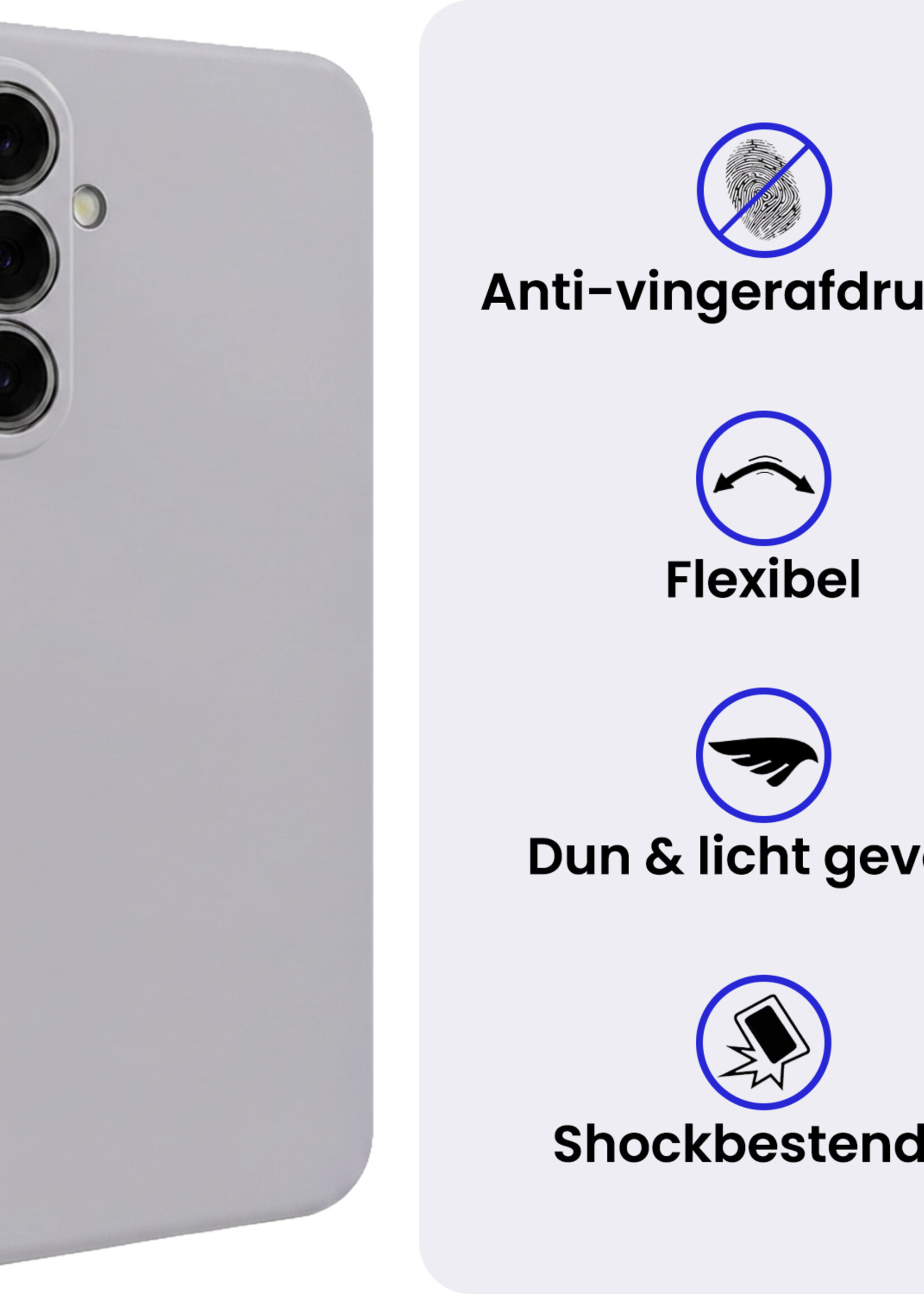 BTH BTH Samsung Galaxy A27 Hoesje Siliconen - Lila