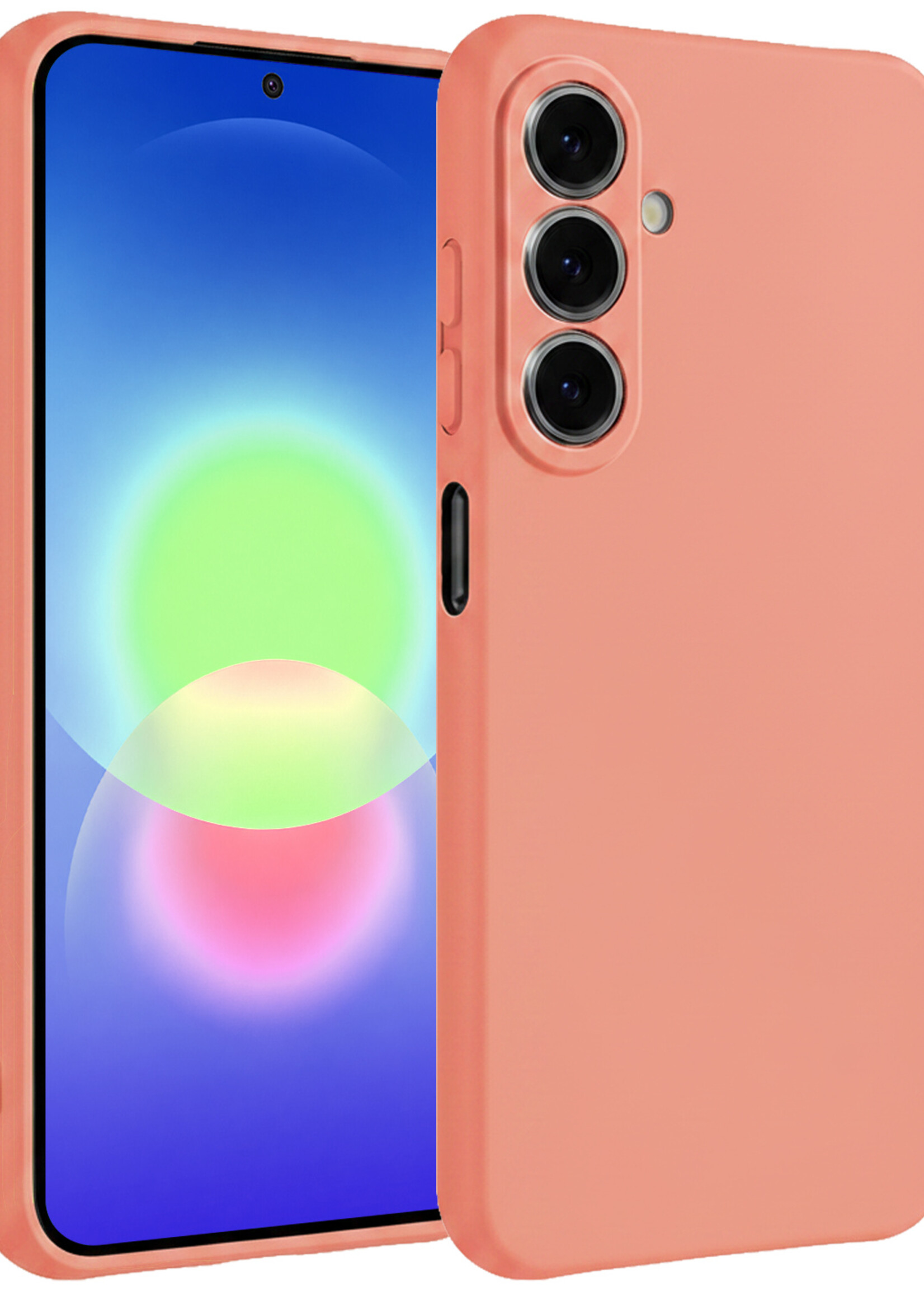 BTH BTH Samsung Galaxy A27 Hoesje Siliconen - Perzik