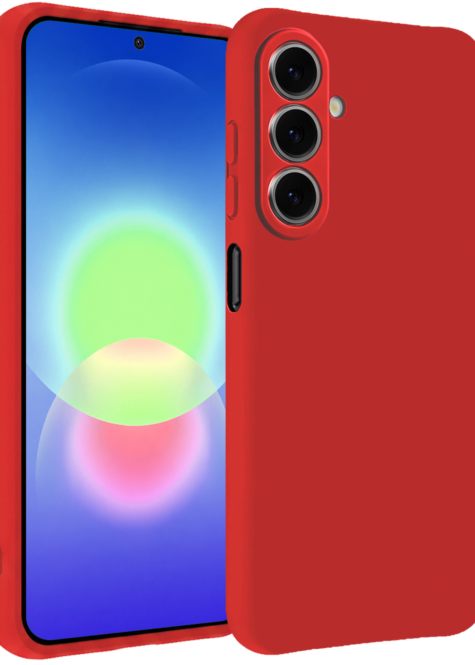 BTH BTH Samsung Galaxy A27 Hoesje Siliconen - Rood