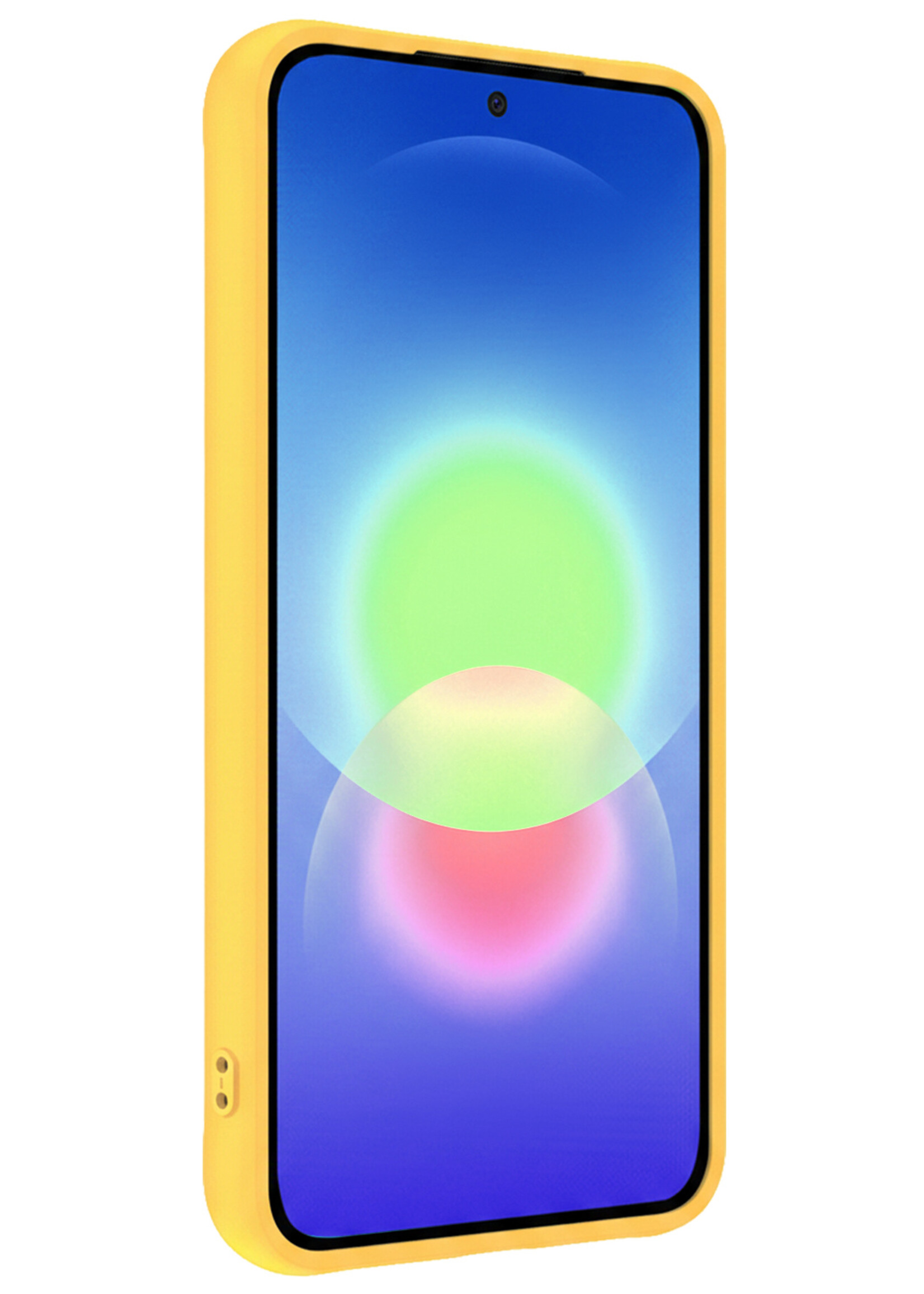 BTH BTH Samsung Galaxy A27 Hoesje Siliconen - Geel - 2 PACK