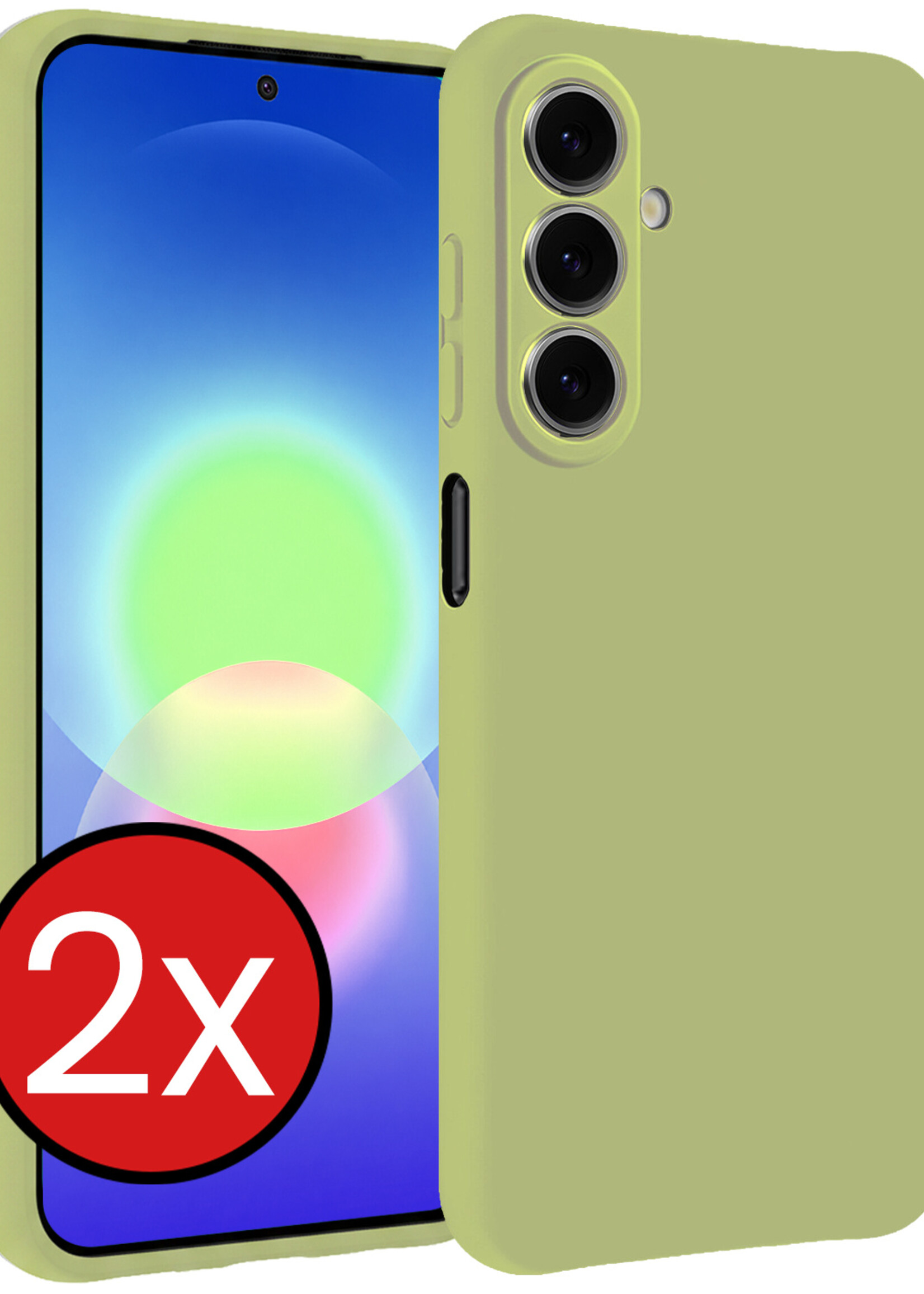 BTH BTH Samsung Galaxy A27 Hoesje Siliconen - Groen - 2 PACK