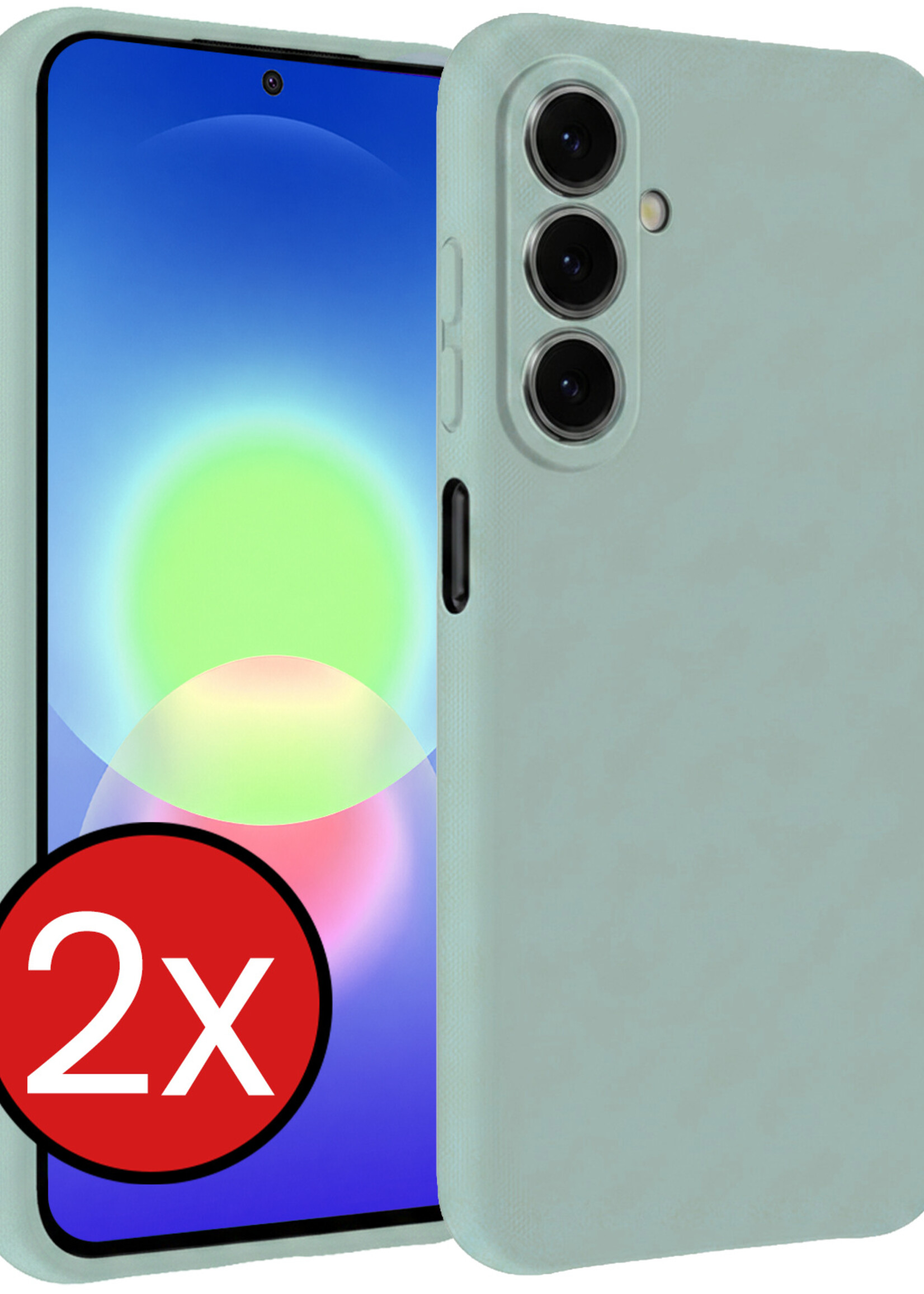 BTH BTH Samsung Galaxy A27 Hoesje Siliconen - Lichtblauw - 2 PACK