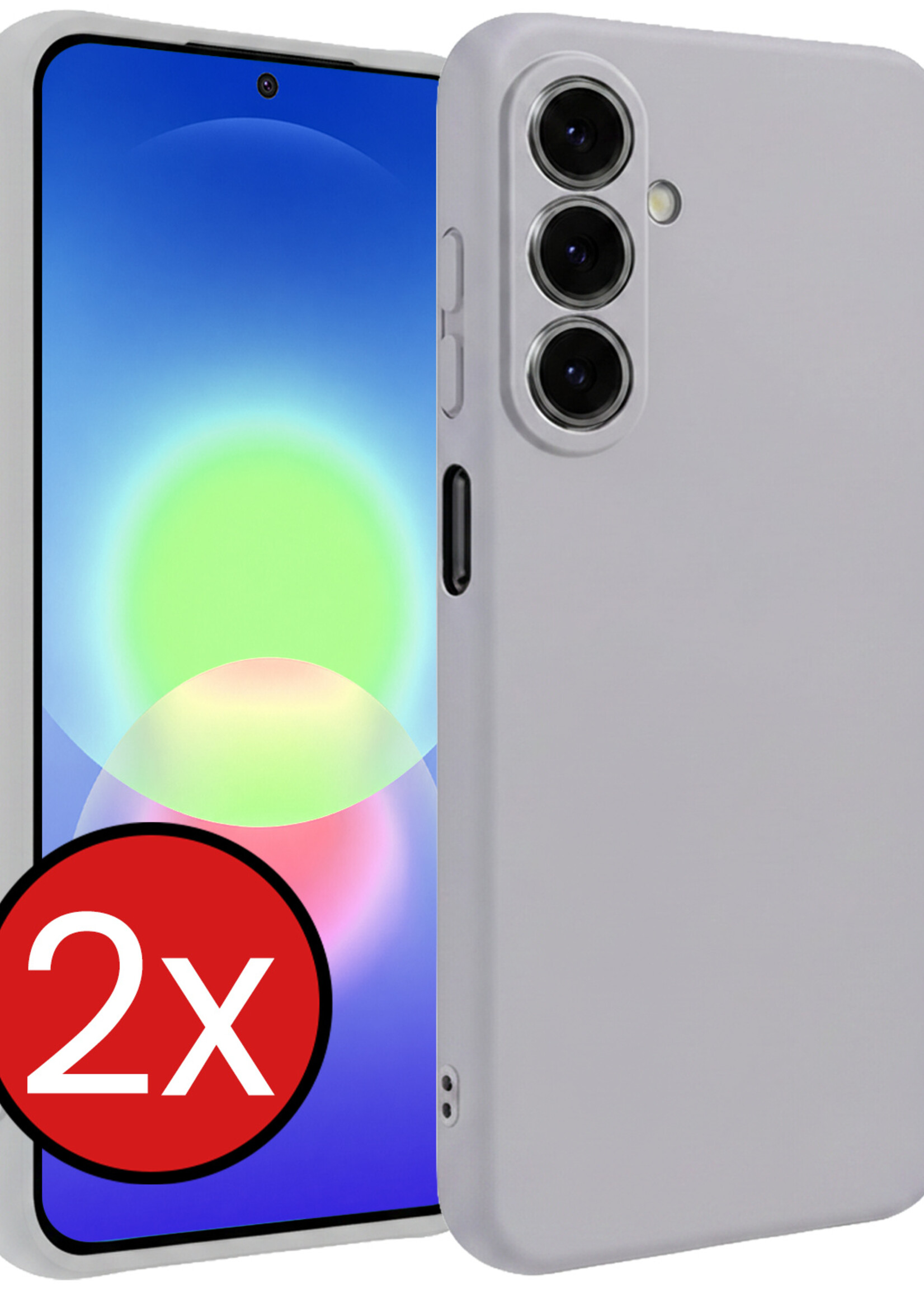 BTH BTH Samsung Galaxy A27 Hoesje Siliconen - Lila - 2 PACK