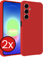 BTH BTH Samsung Galaxy A27 Hoesje Siliconen - Rood - 2 PACK