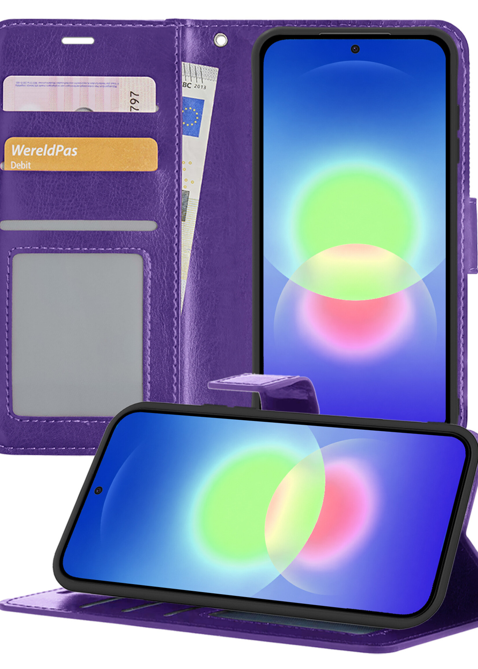 BTH BTH Samsung Galaxy A27 Hoesje Bookcase - Paars