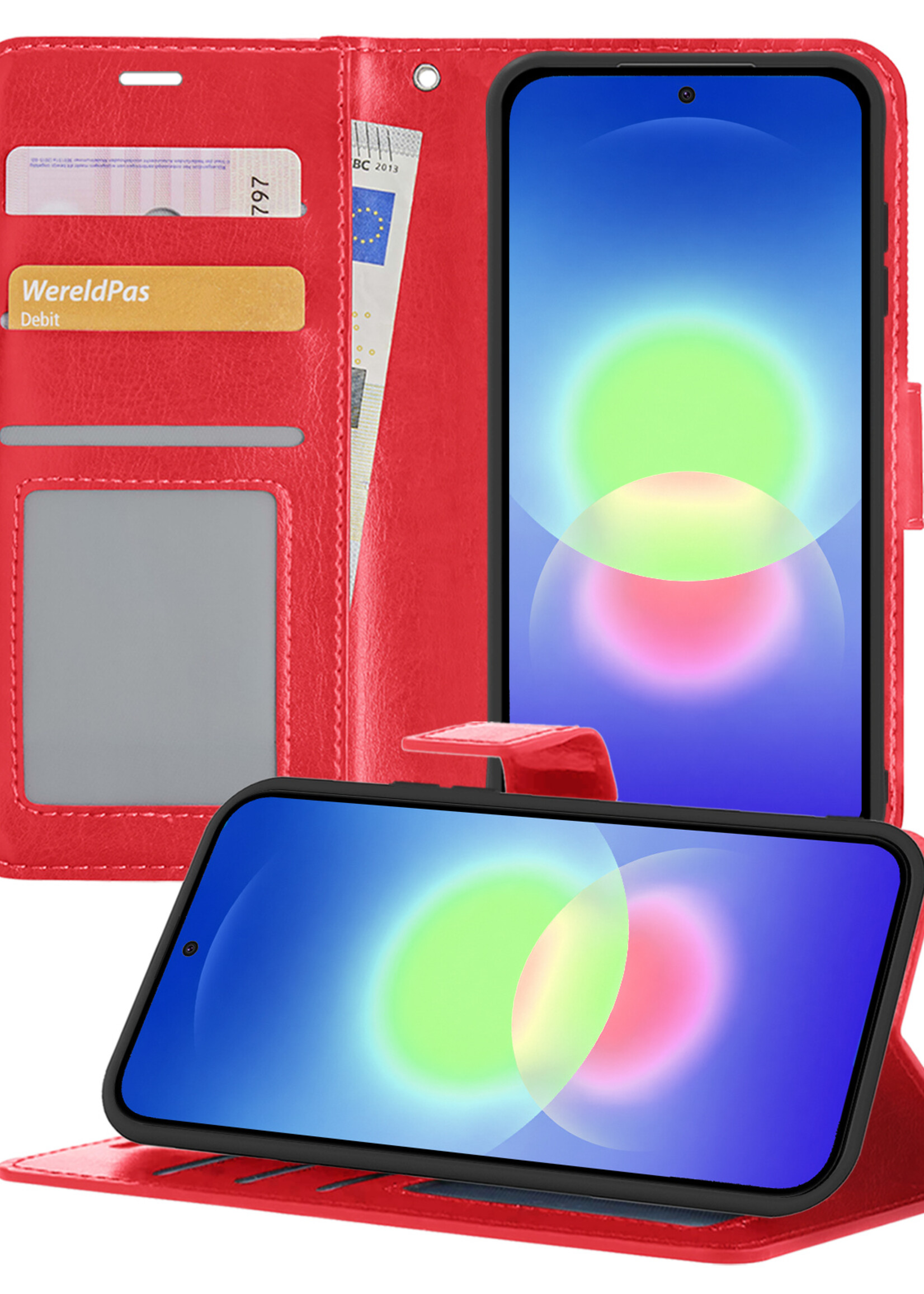BTH BTH Samsung Galaxy A27 Hoesje Bookcase - Rood