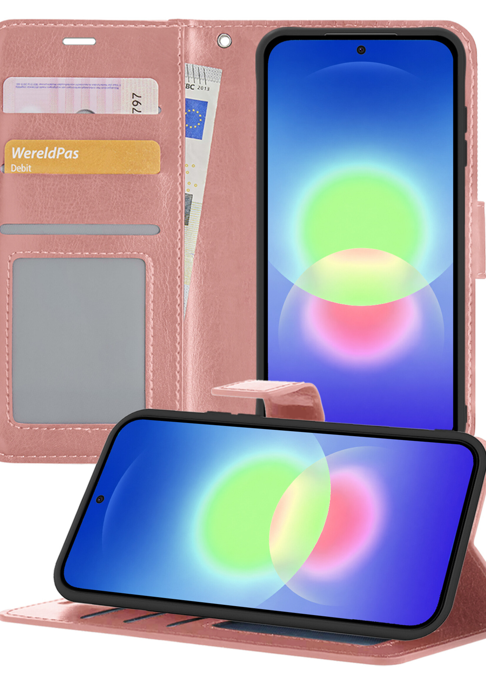BTH BTH Samsung Galaxy A27 Hoesje Bookcase - Rose Goud