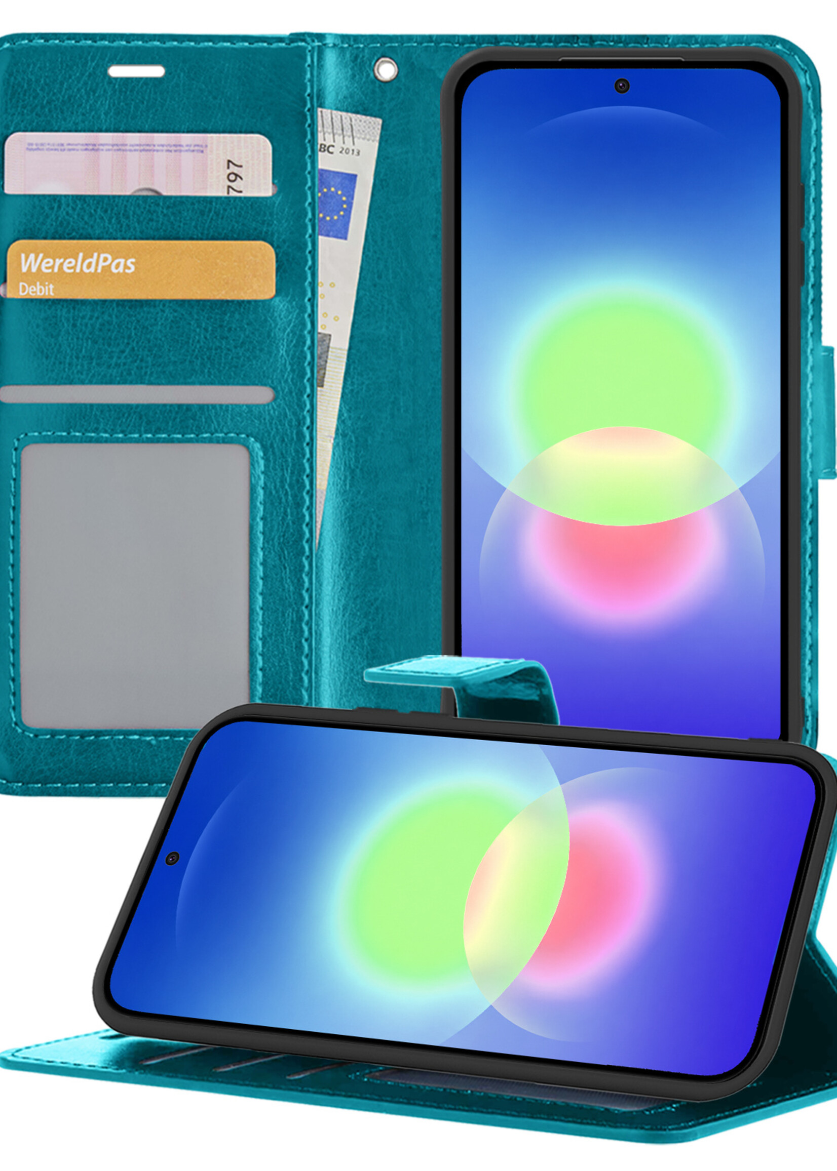 BTH BTH Samsung Galaxy A27 Hoesje Bookcase - Turquoise