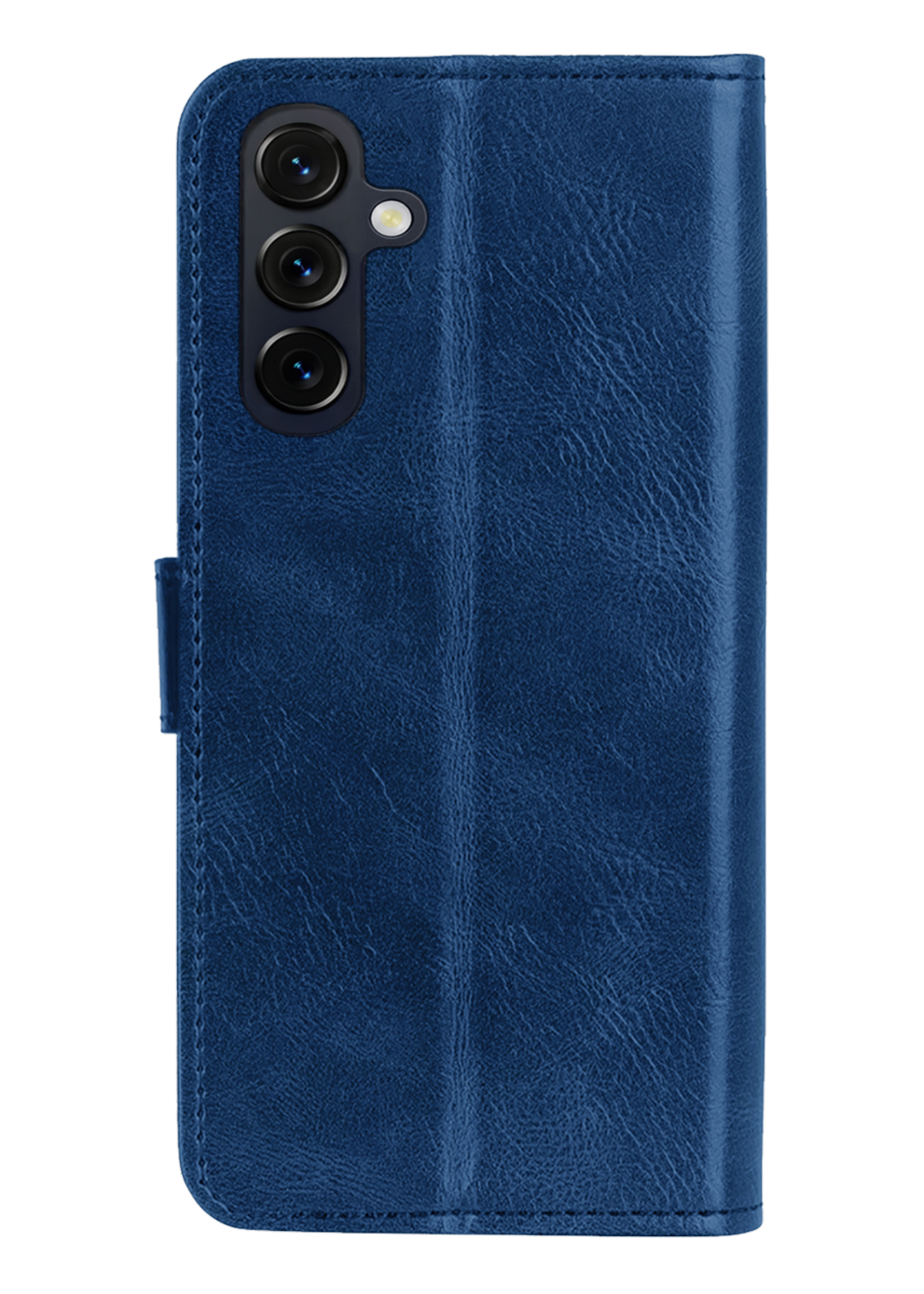 BTH BTH Samsung Galaxy A27 Hoesje Bookcase Met 2x Screenprotector - Donkerblauw