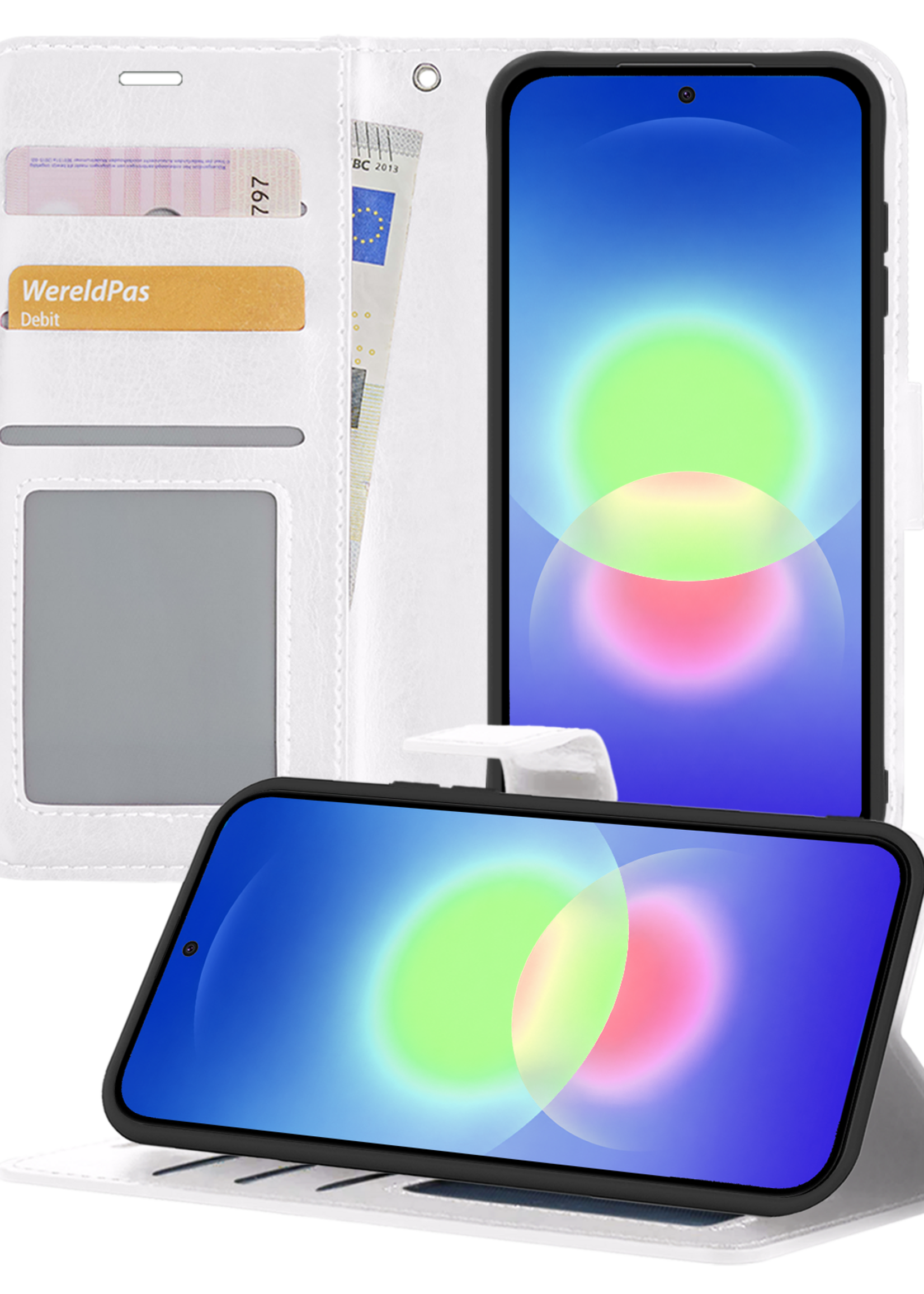 BTH BTH Samsung Galaxy A27 Hoesje Bookcase - Wit