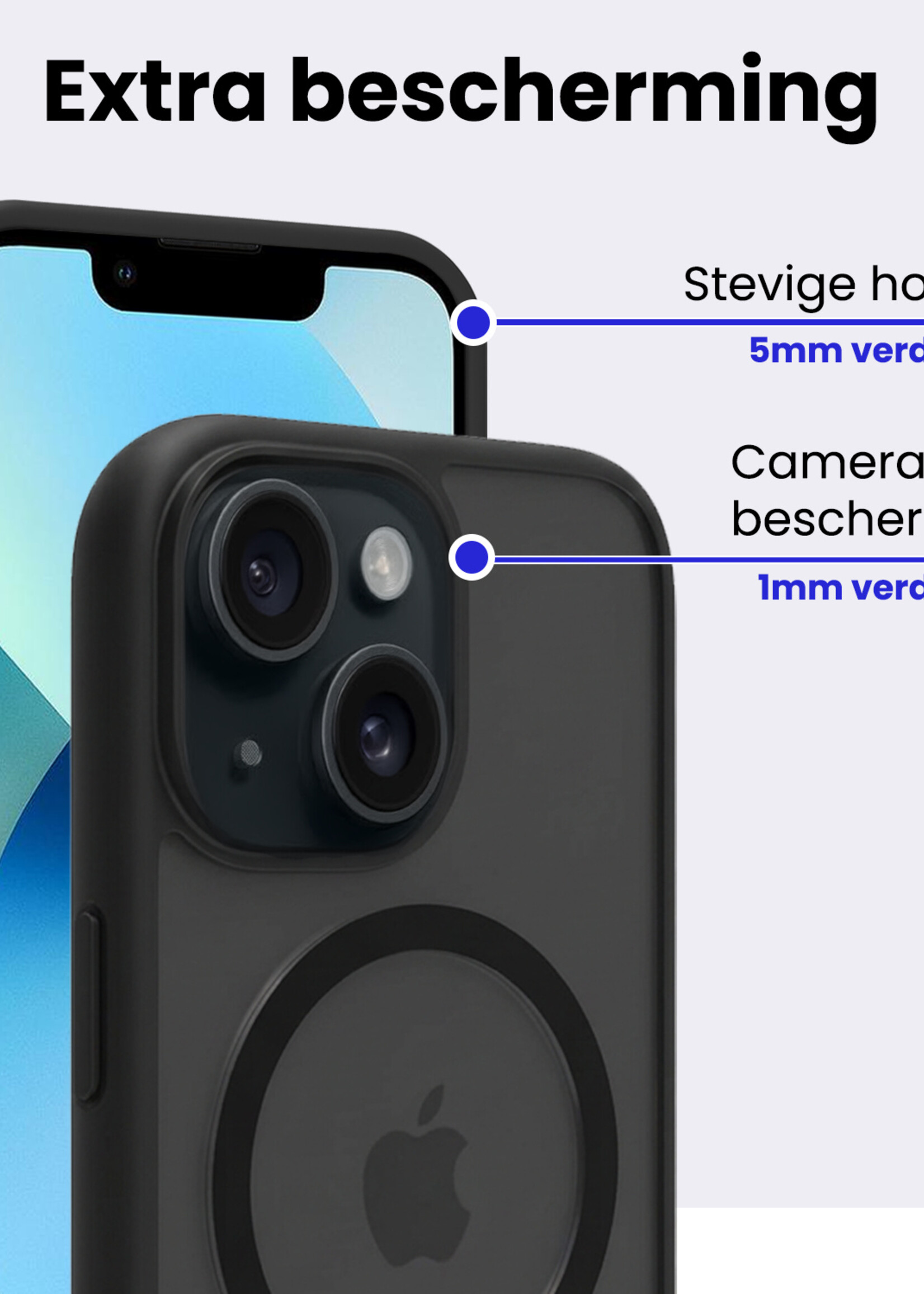 BTH BTH iPhone 14 Magsafe Hoesje - Zwart
