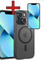 BTH BTH iPhone 14 Plus Magsafe Hoesje Zwart Met Screenprotector