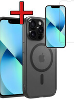 BTH BTH iPhone 14 Pro Max Magsafe Hoesje Zwart Met Screenprotector